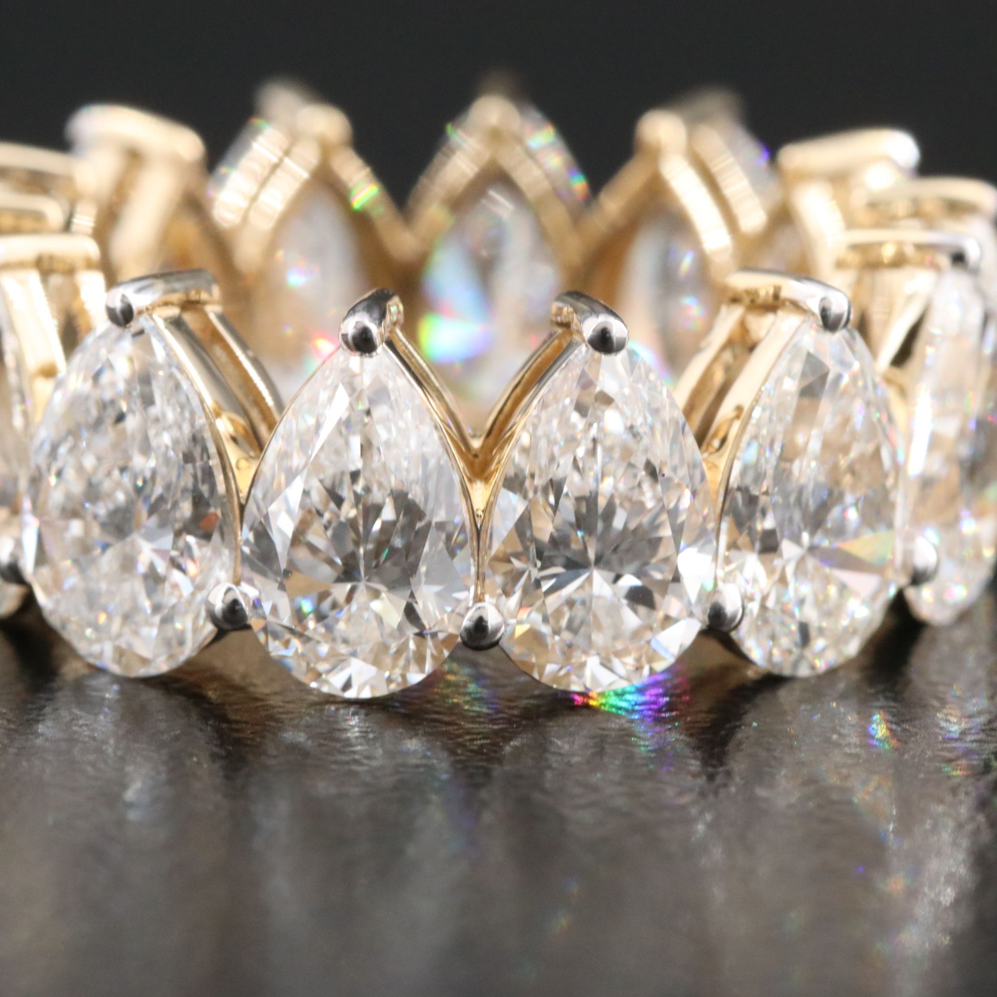 14K 10.99 CTW Lab Grown Diamond Eternity Band