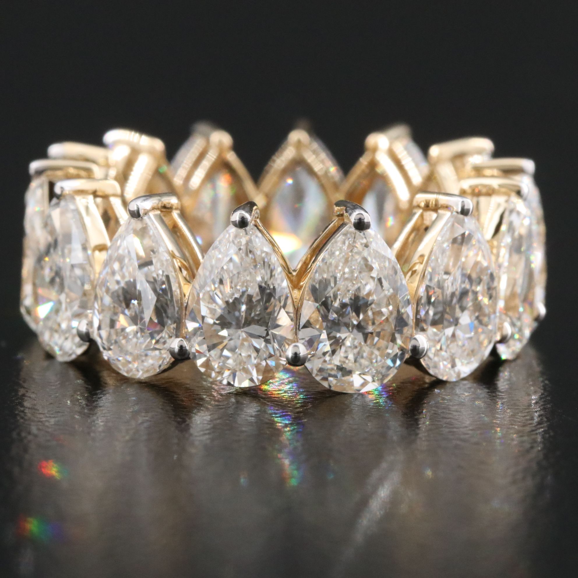 14K 10.99 CTW Lab Grown Diamond Eternity Band