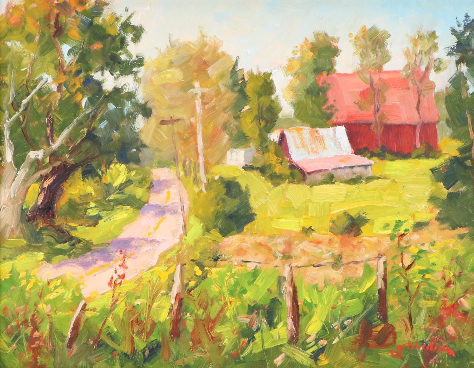 Geoff Bladon Landscape Oil Painting "Near Whitefield"