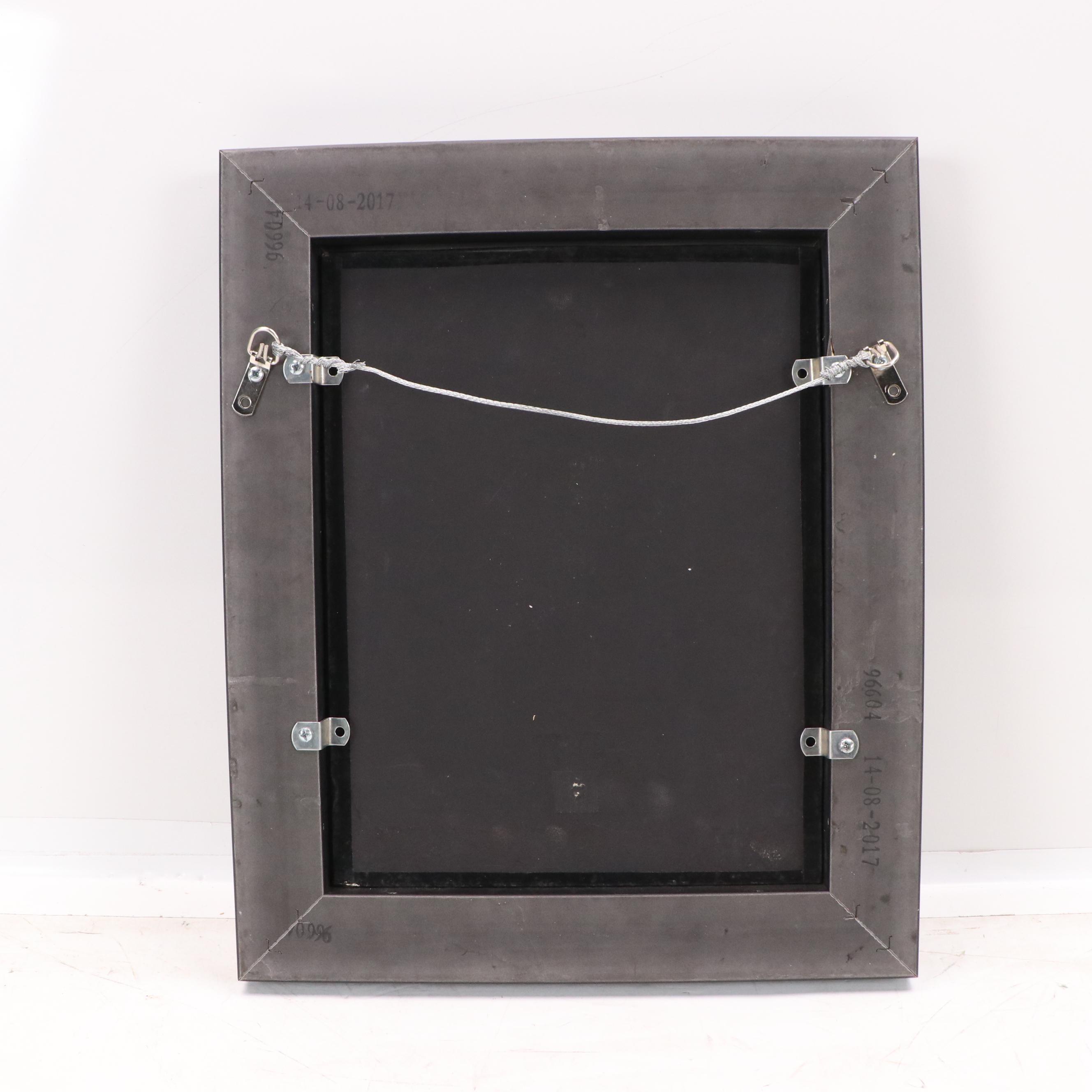 Abstract Monochromatic Gouache Painting, Late 20th Century