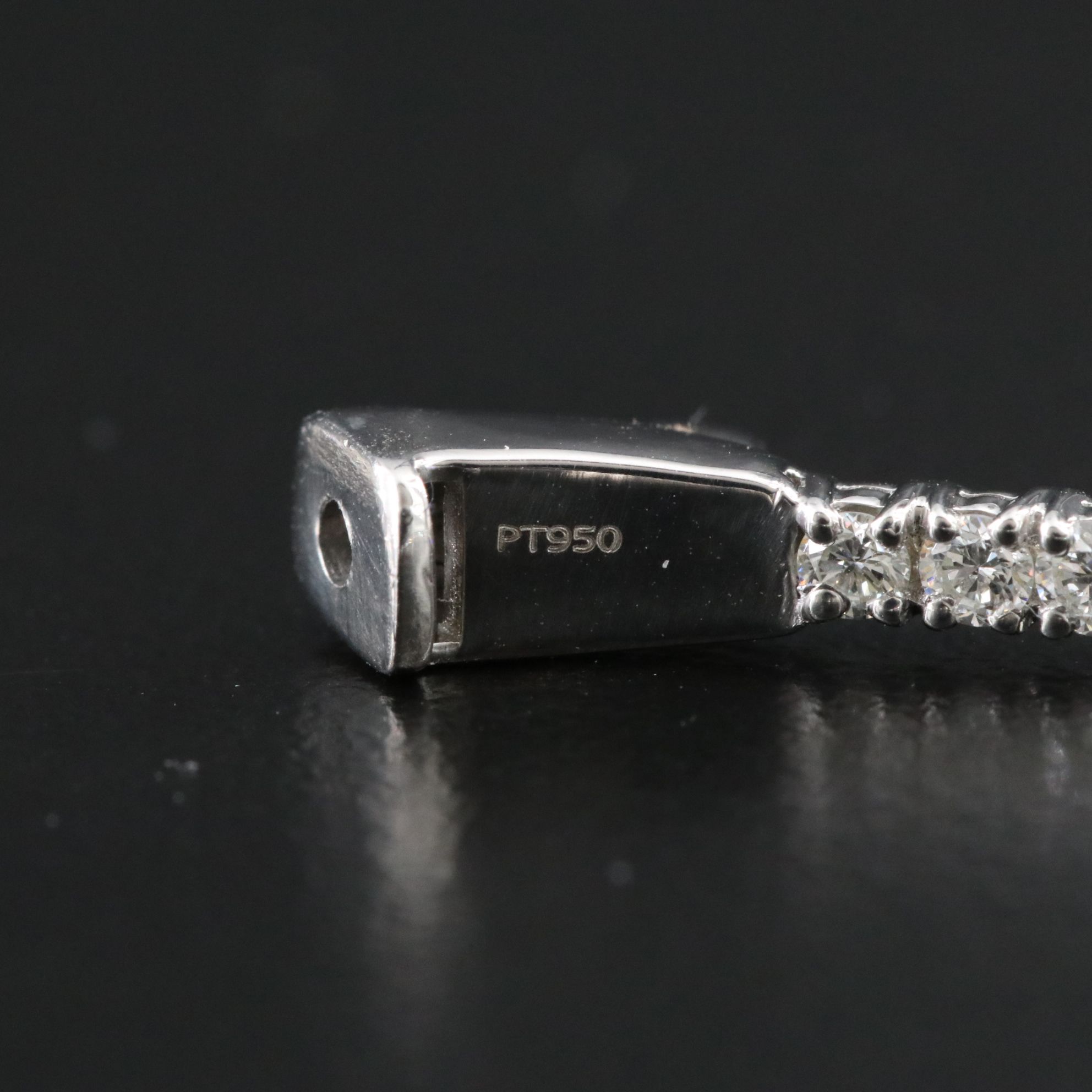 Platinum 2.92 CTW Diamond Inside Out Hoop Earrings