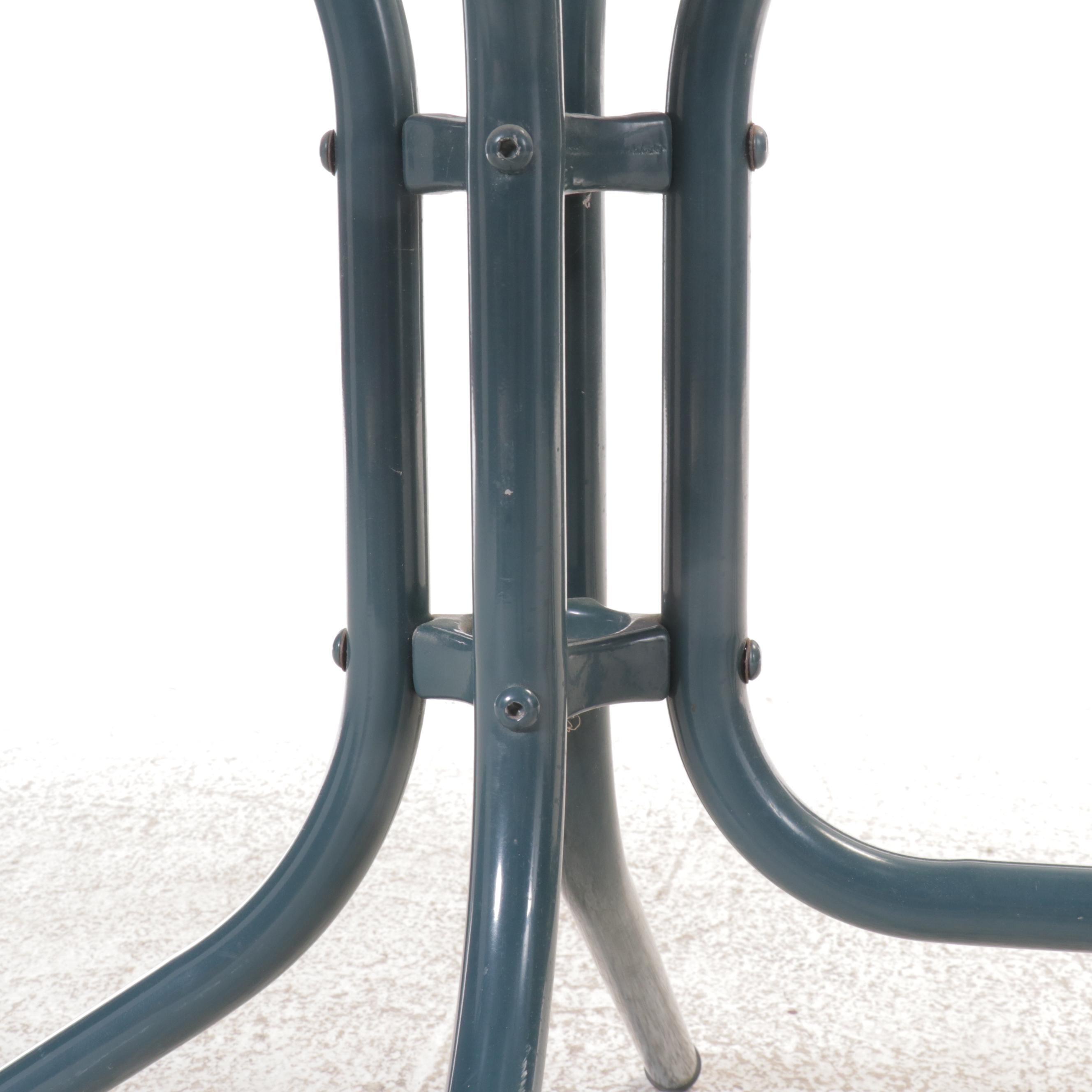 Aluminum Patio Dining Table with Tempered Glass Top