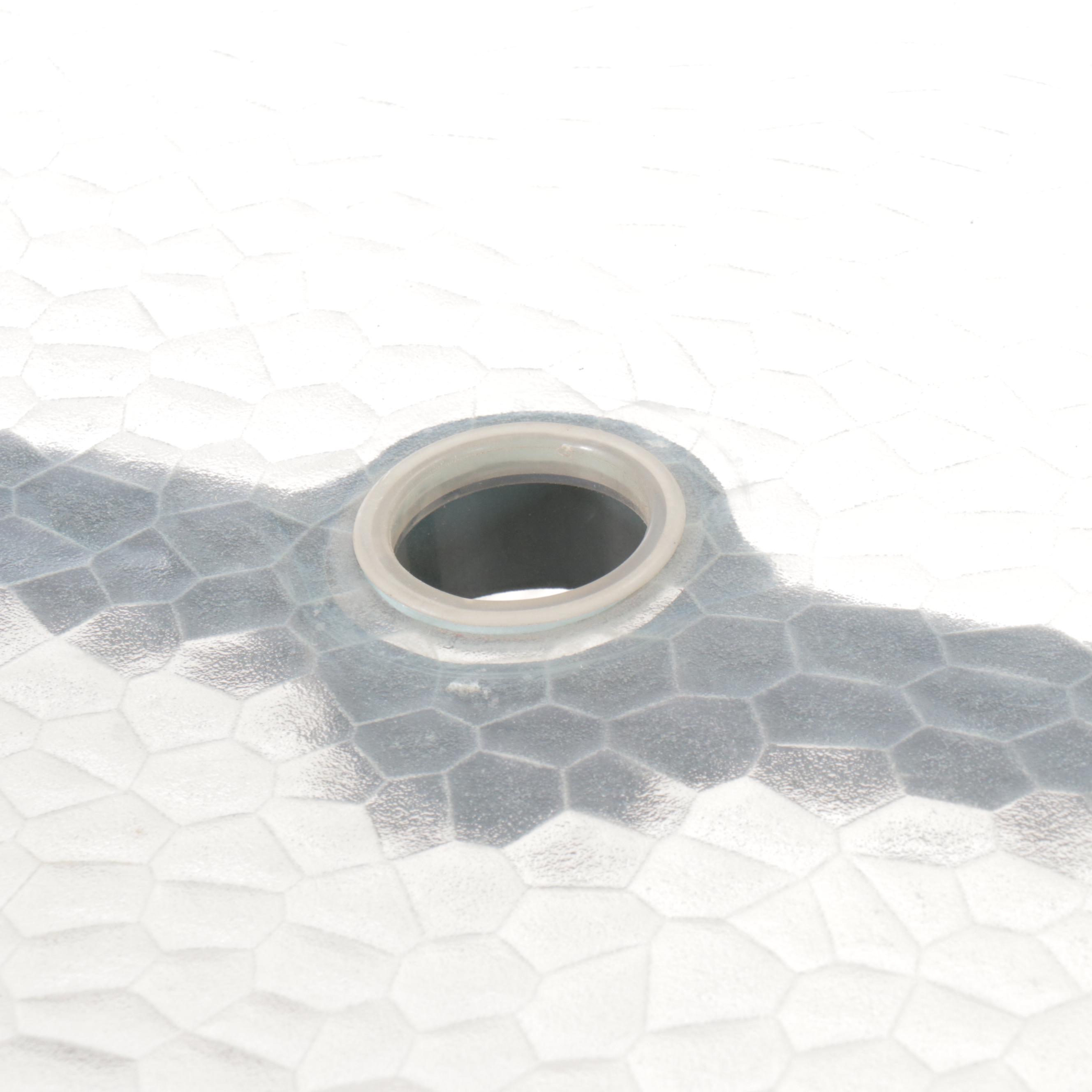 Aluminum Patio Dining Table with Tempered Glass Top