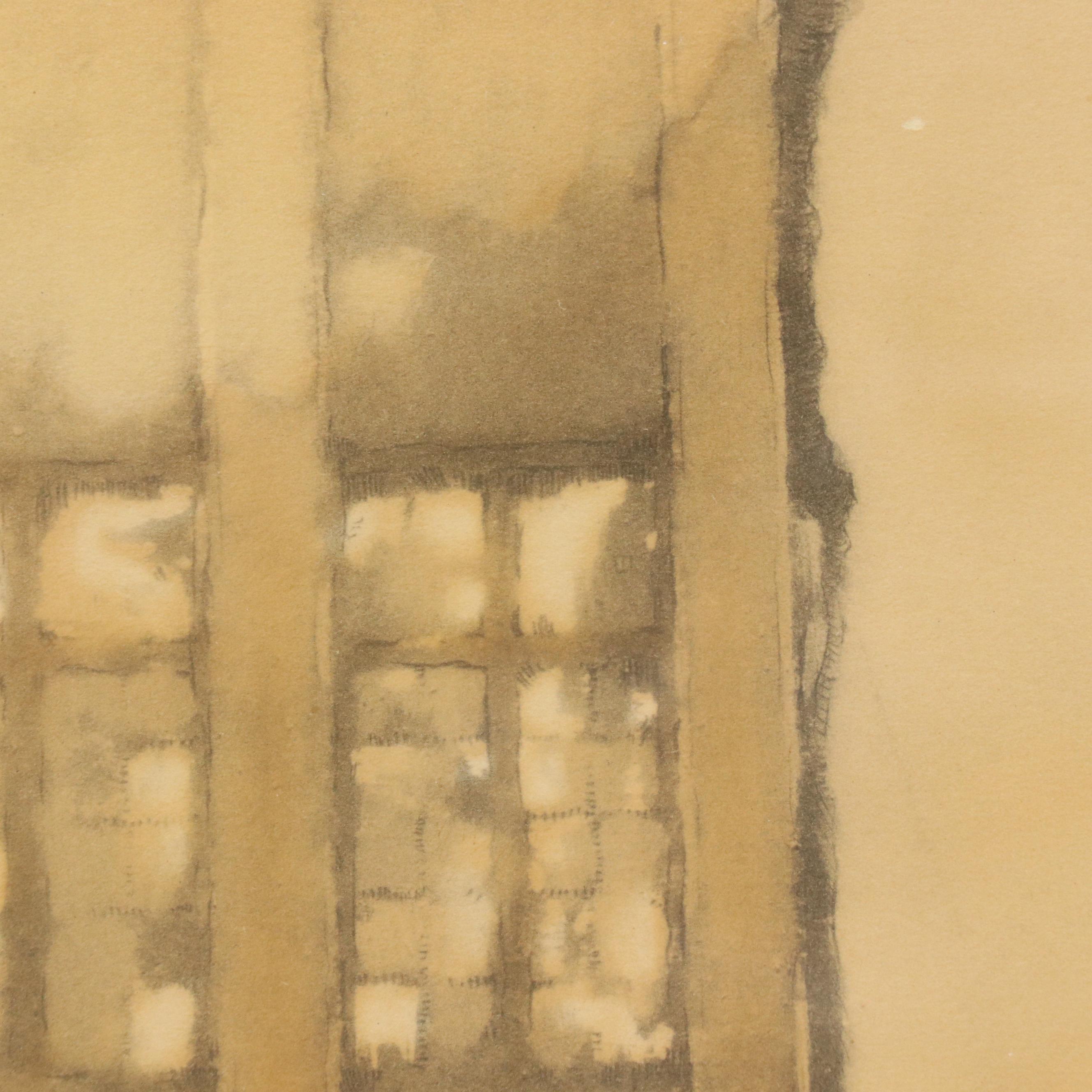 Color Etching of Dutch Canal After Julien Van Santen