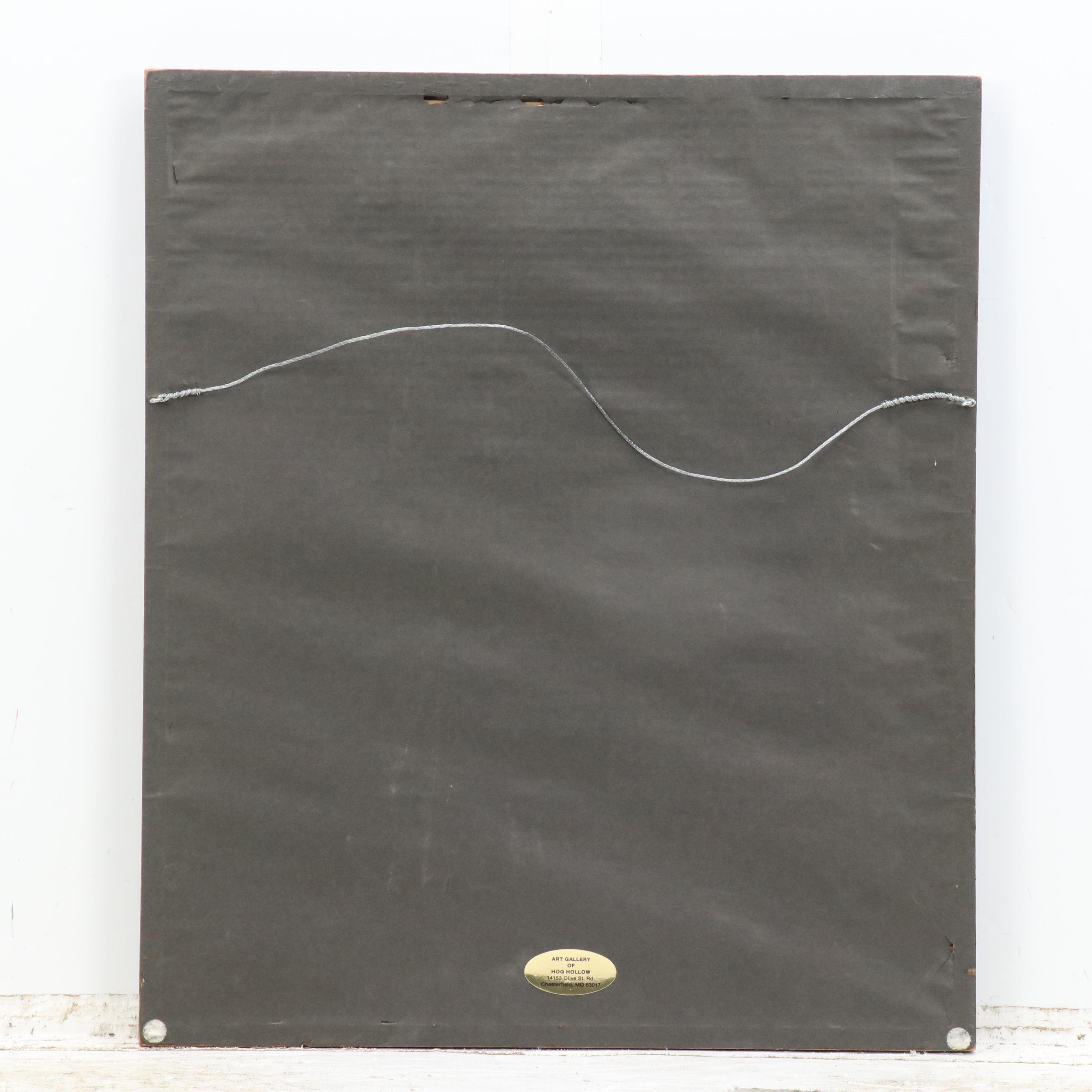 Color Etching of Dutch Canal After Julien Van Santen