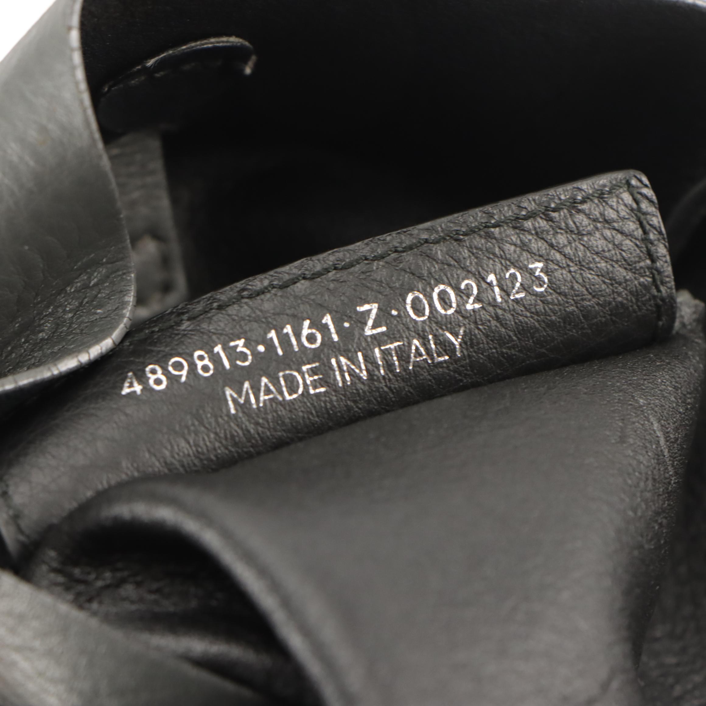 Balenciaga XS Everyday Two-Way Tote in Cool Grey and Black Calfskin Leather