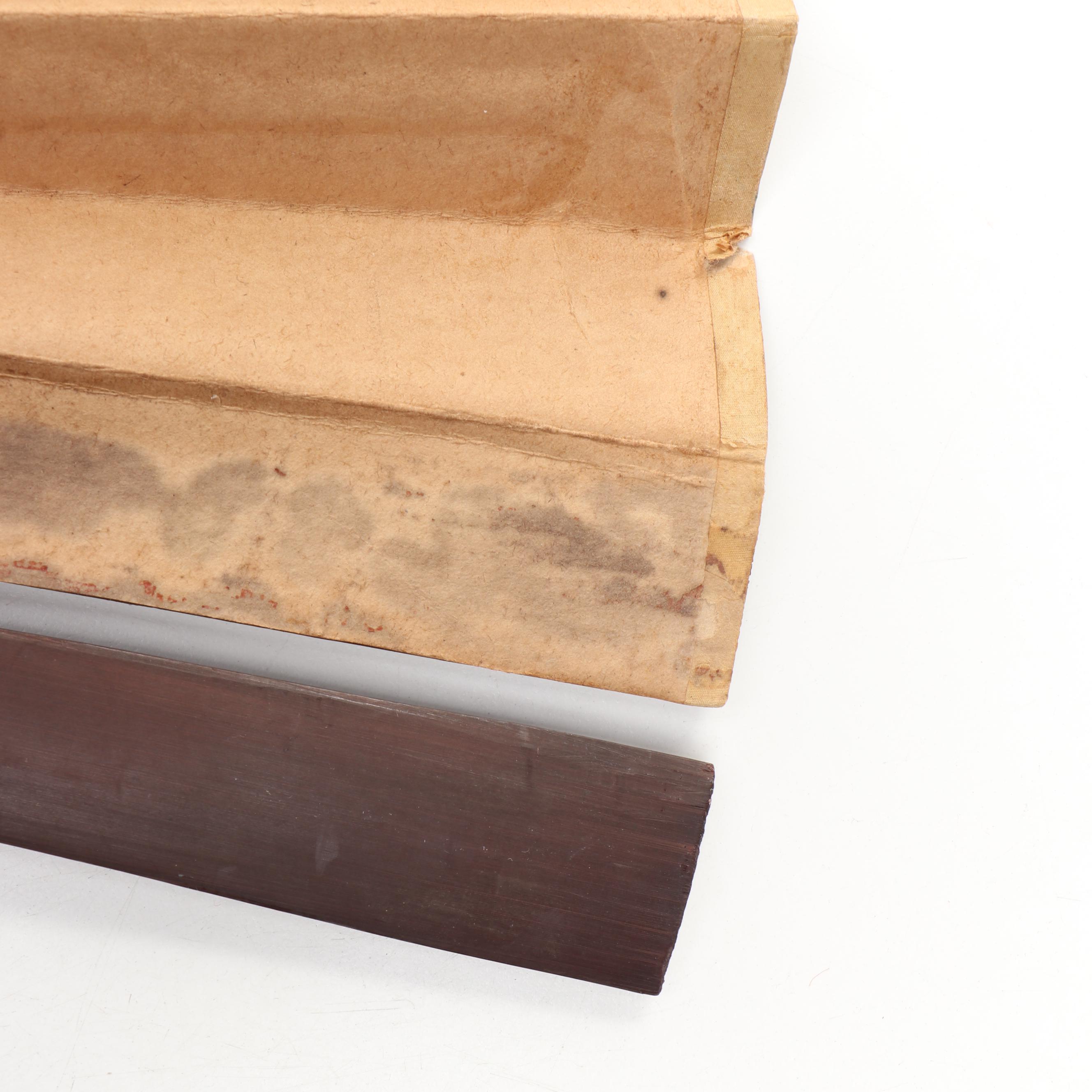 Chinese Bird and Floral Wood and Paper Folding Fan with Other Folding Fans