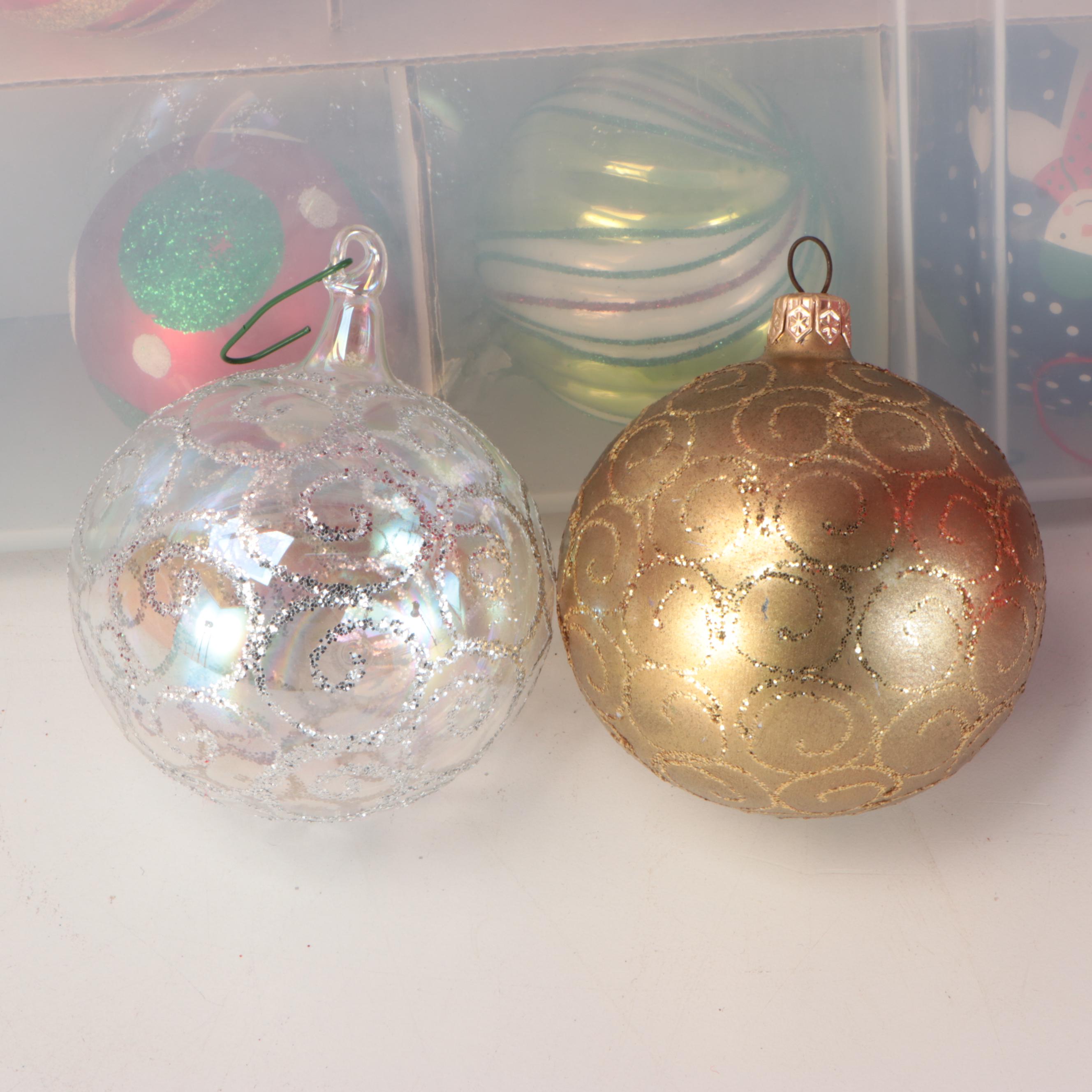 Christmas Ornaments with Storage Boxes