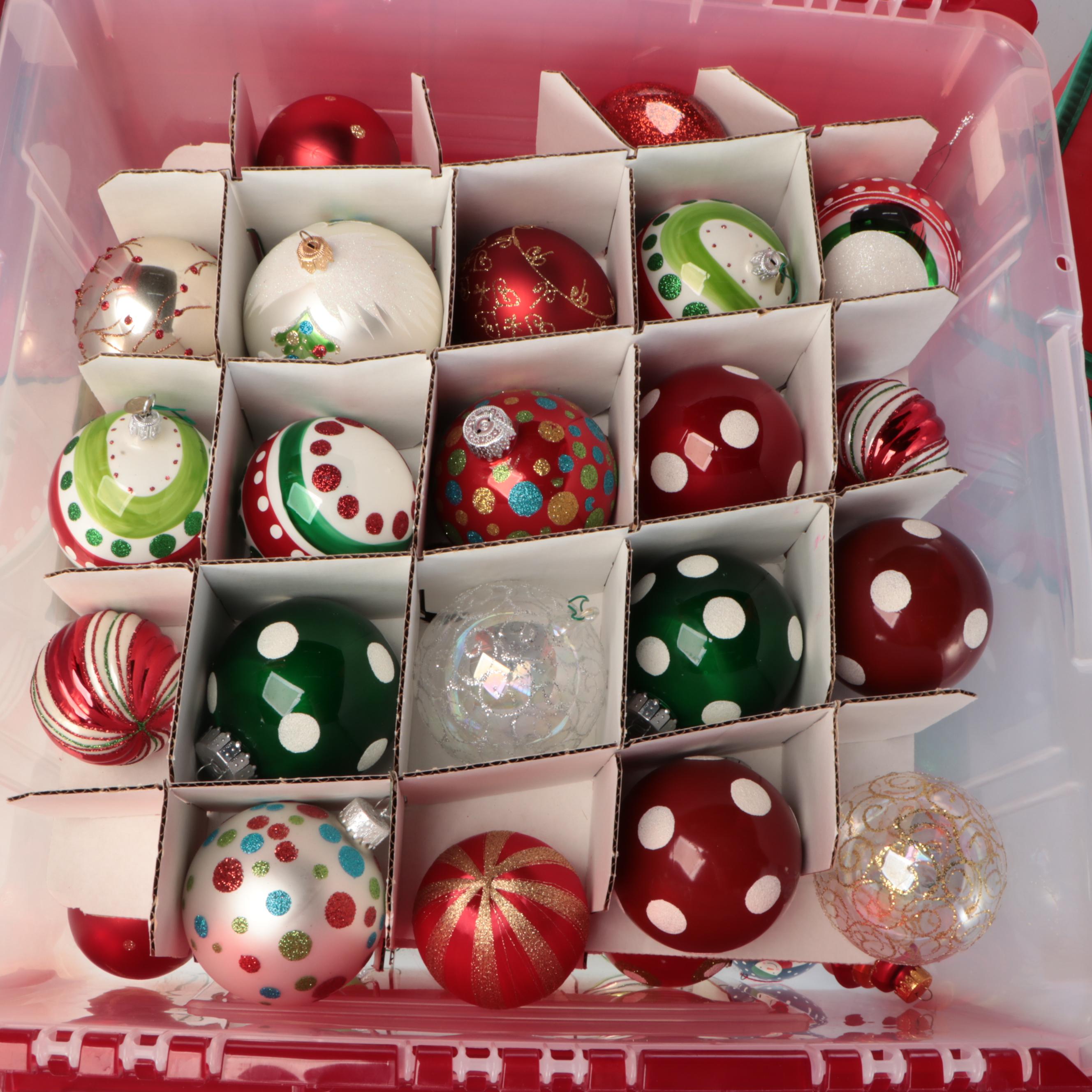 Christmas Ornaments with Storage Boxes