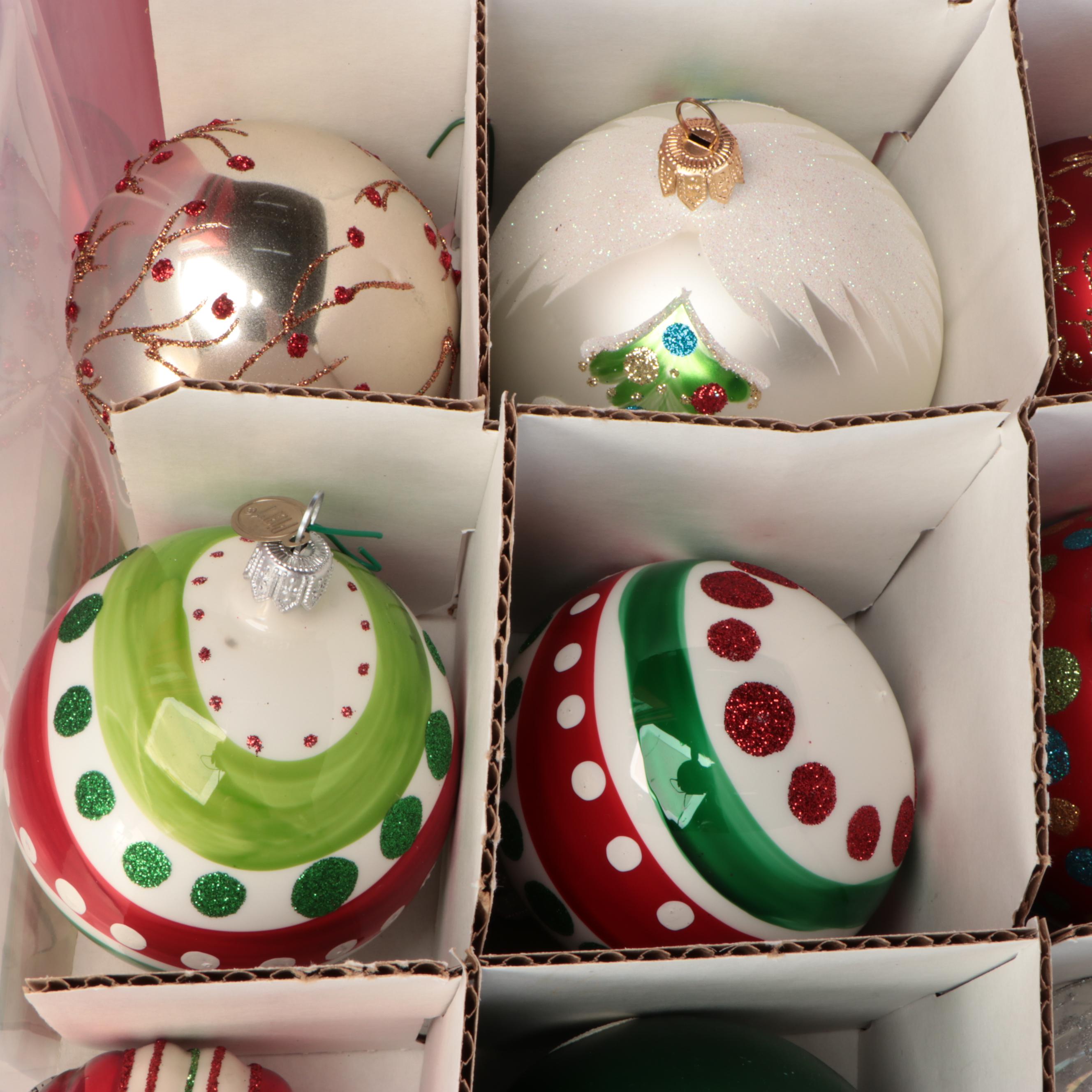 Christmas Ornaments with Storage Boxes