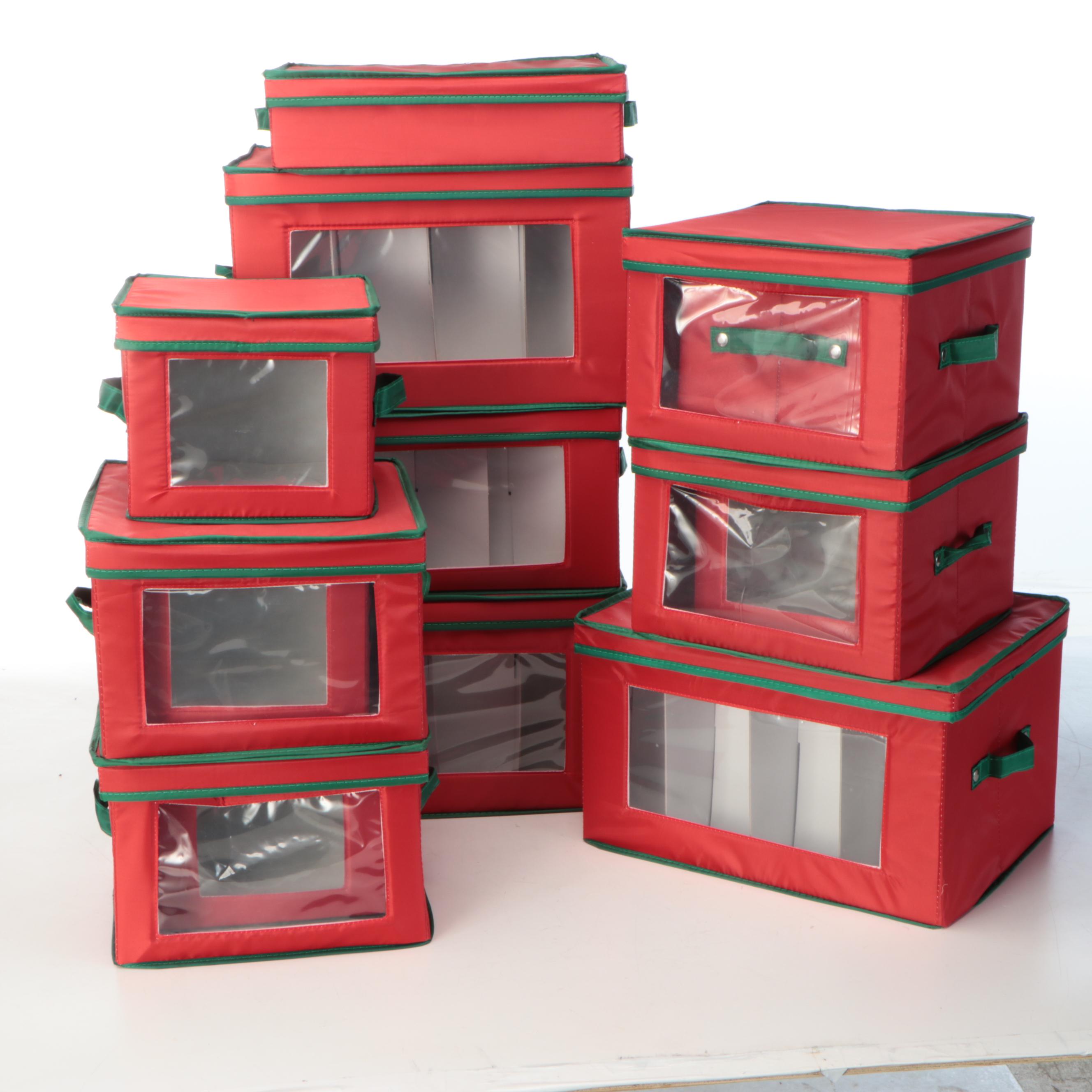 Christmas Ornaments with Storage Boxes