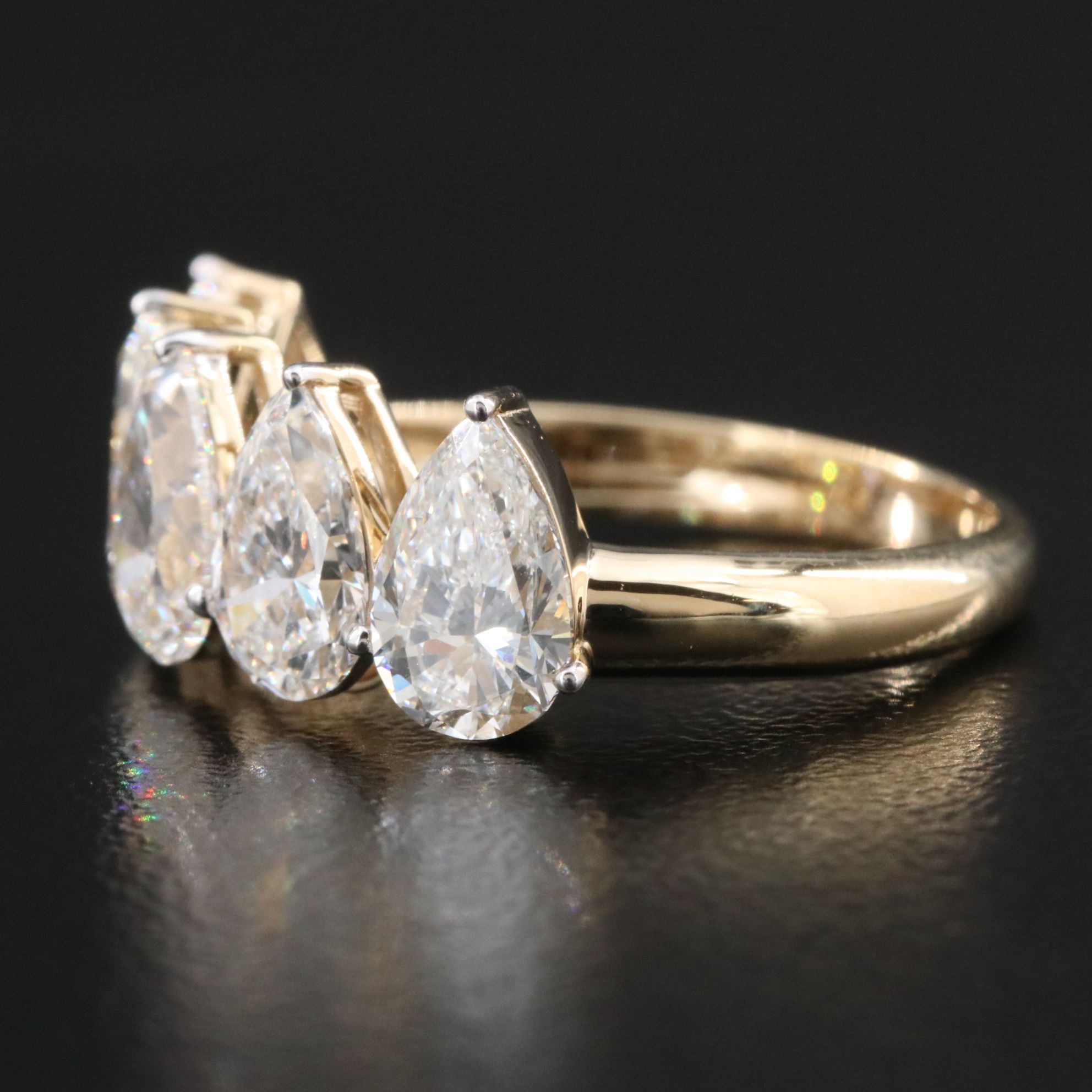 14K 2.80 CTW Lab Grown Diamond Ring