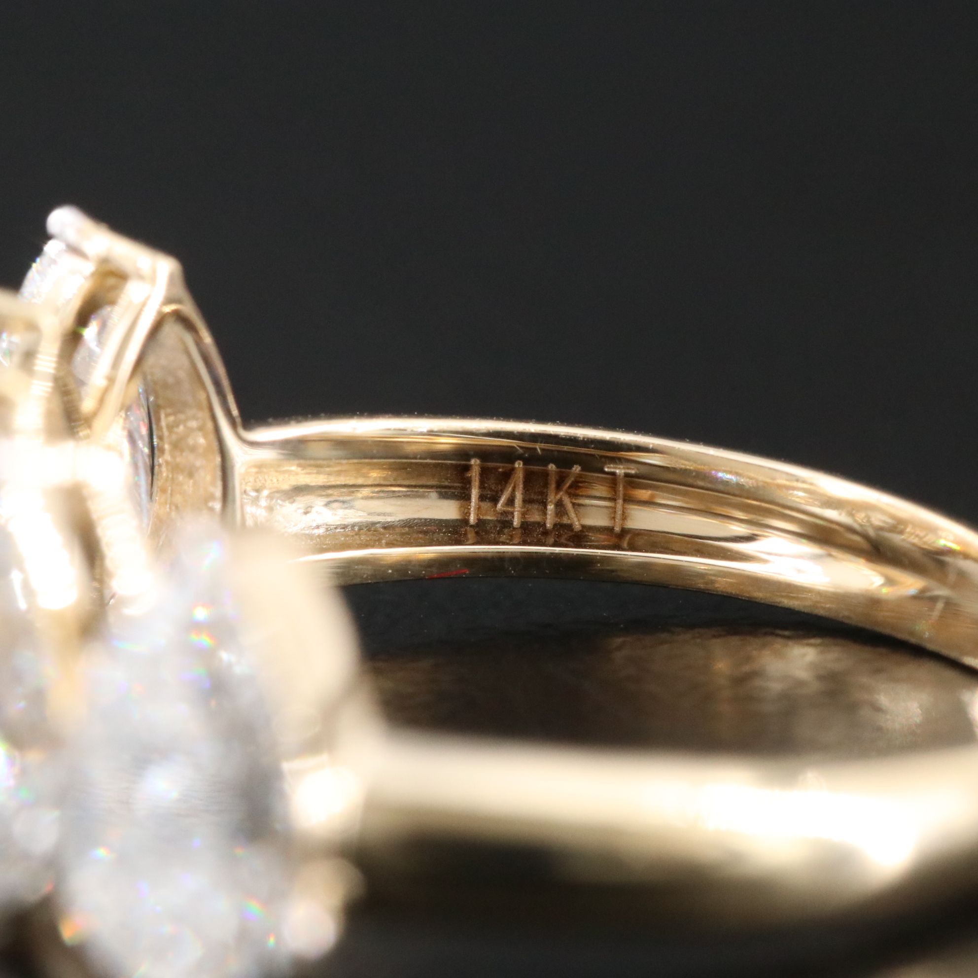 14K 2.80 CTW Lab Grown Diamond Ring