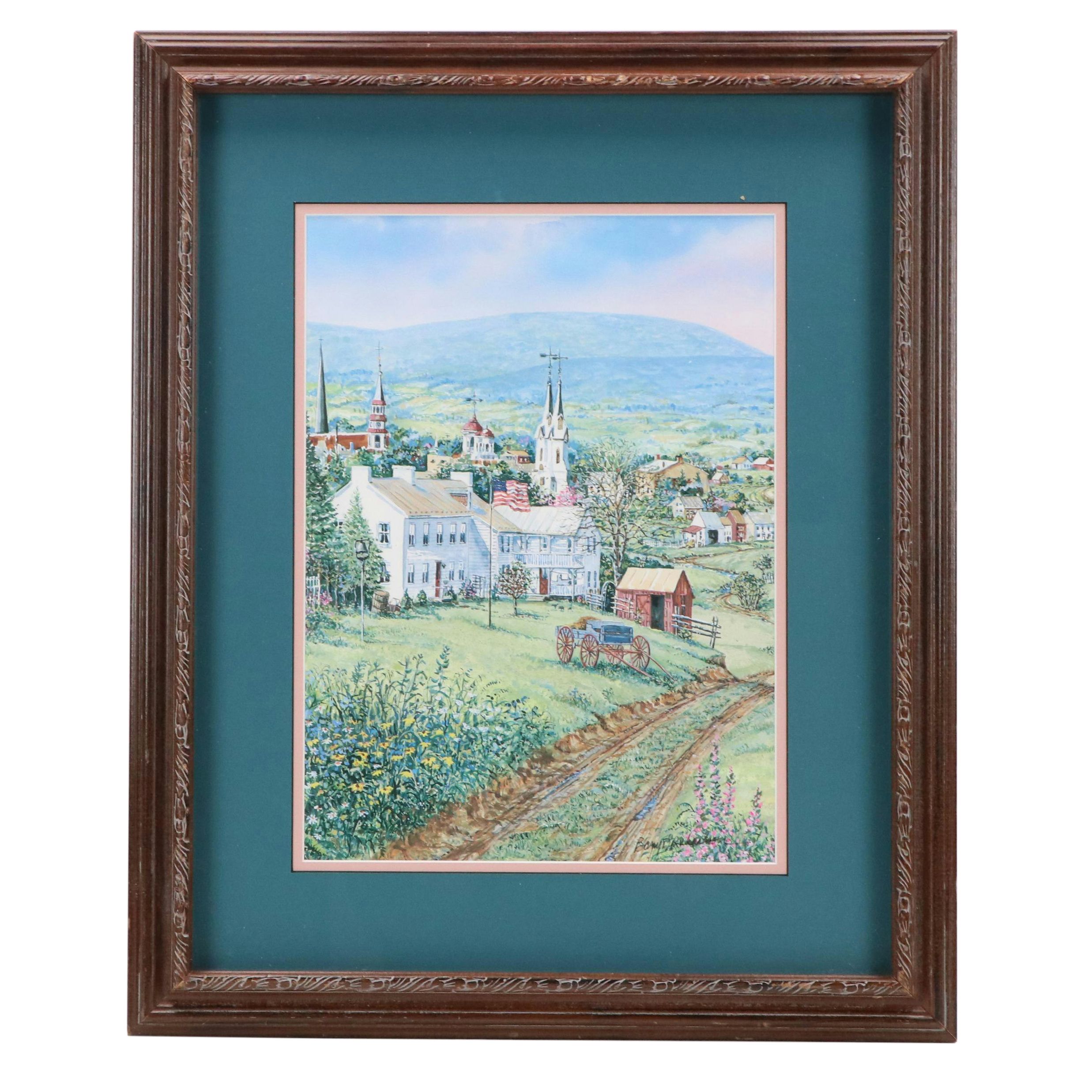 Barry D. Richardson Offset Lithograph "Frederick Towne"