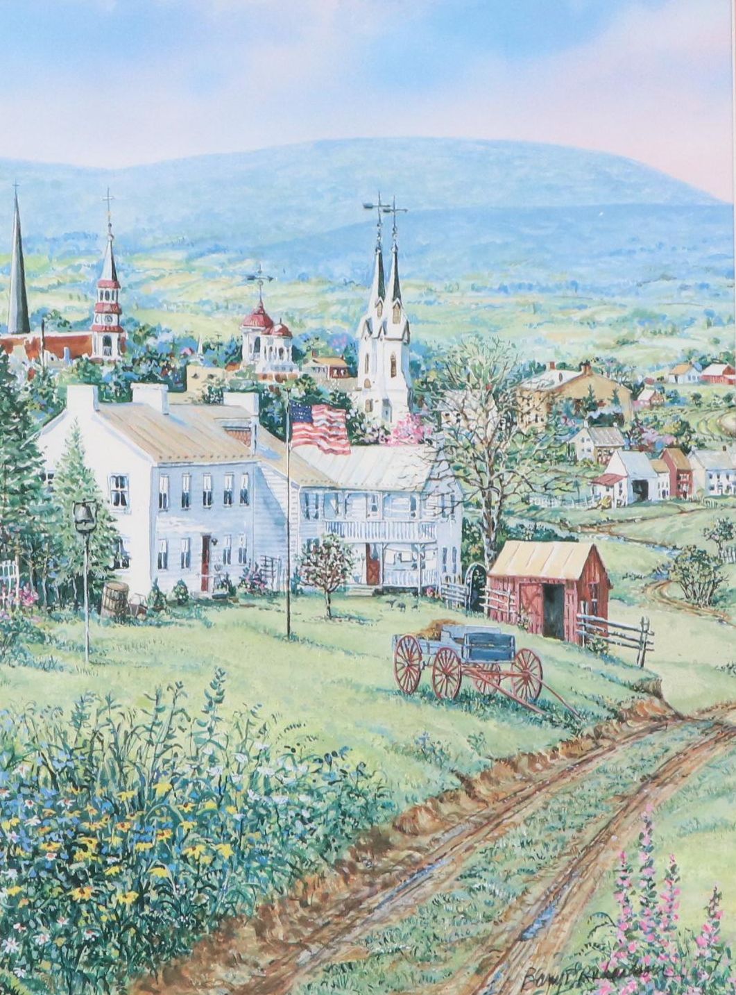 Barry D. Richardson Offset Lithograph "Frederick Towne"