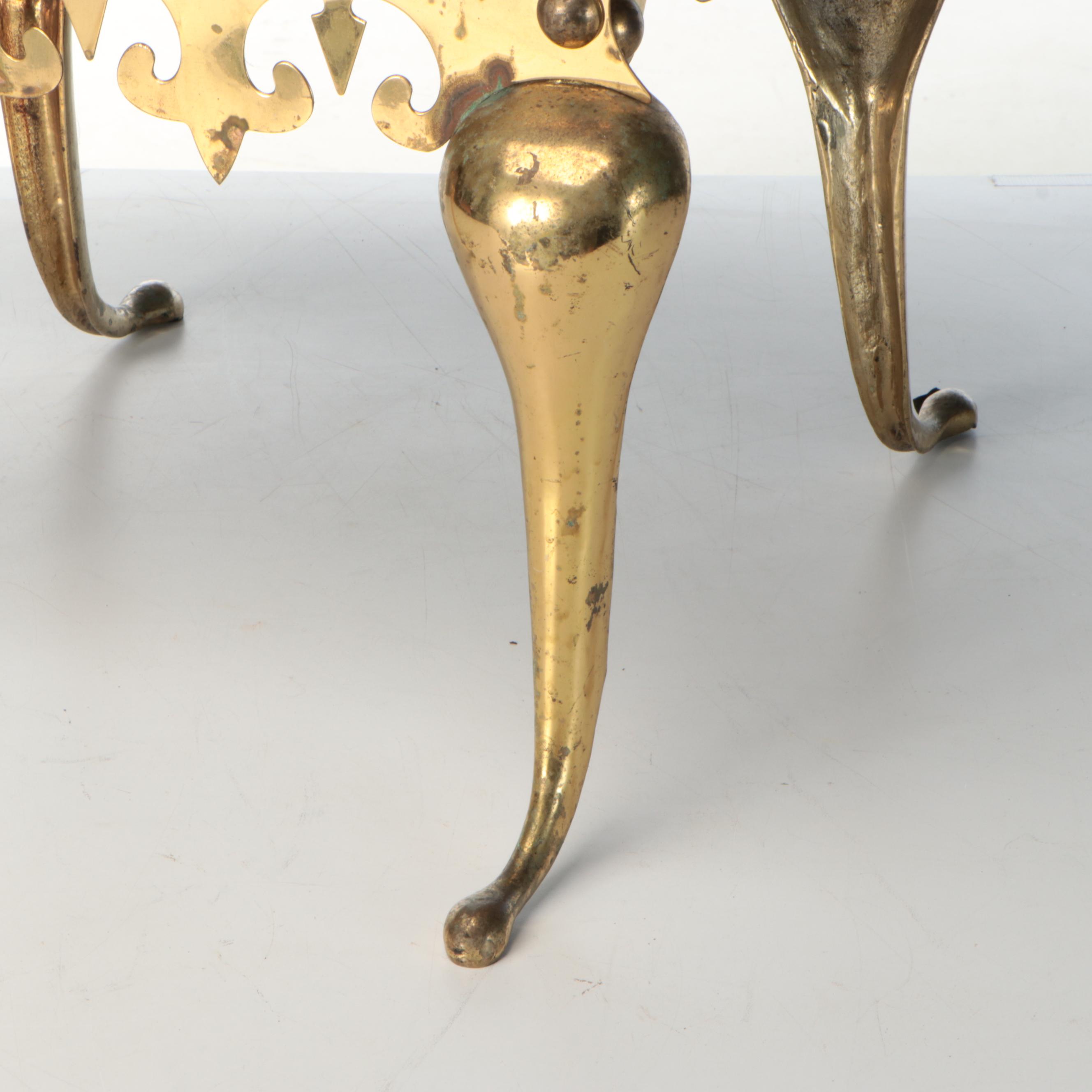 Georgian Style Brass Footman, 19th Century