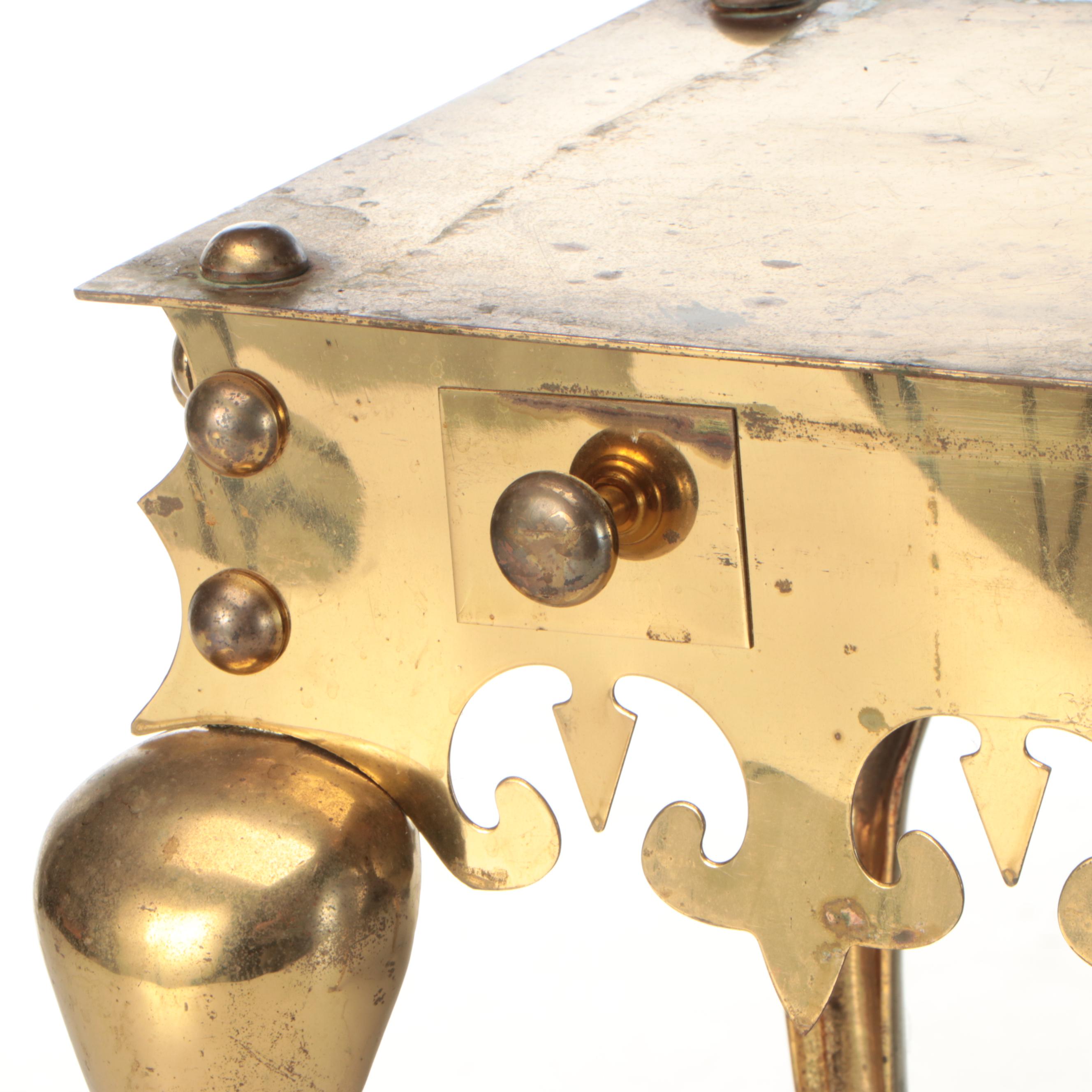 Georgian Style Brass Footman, 19th Century