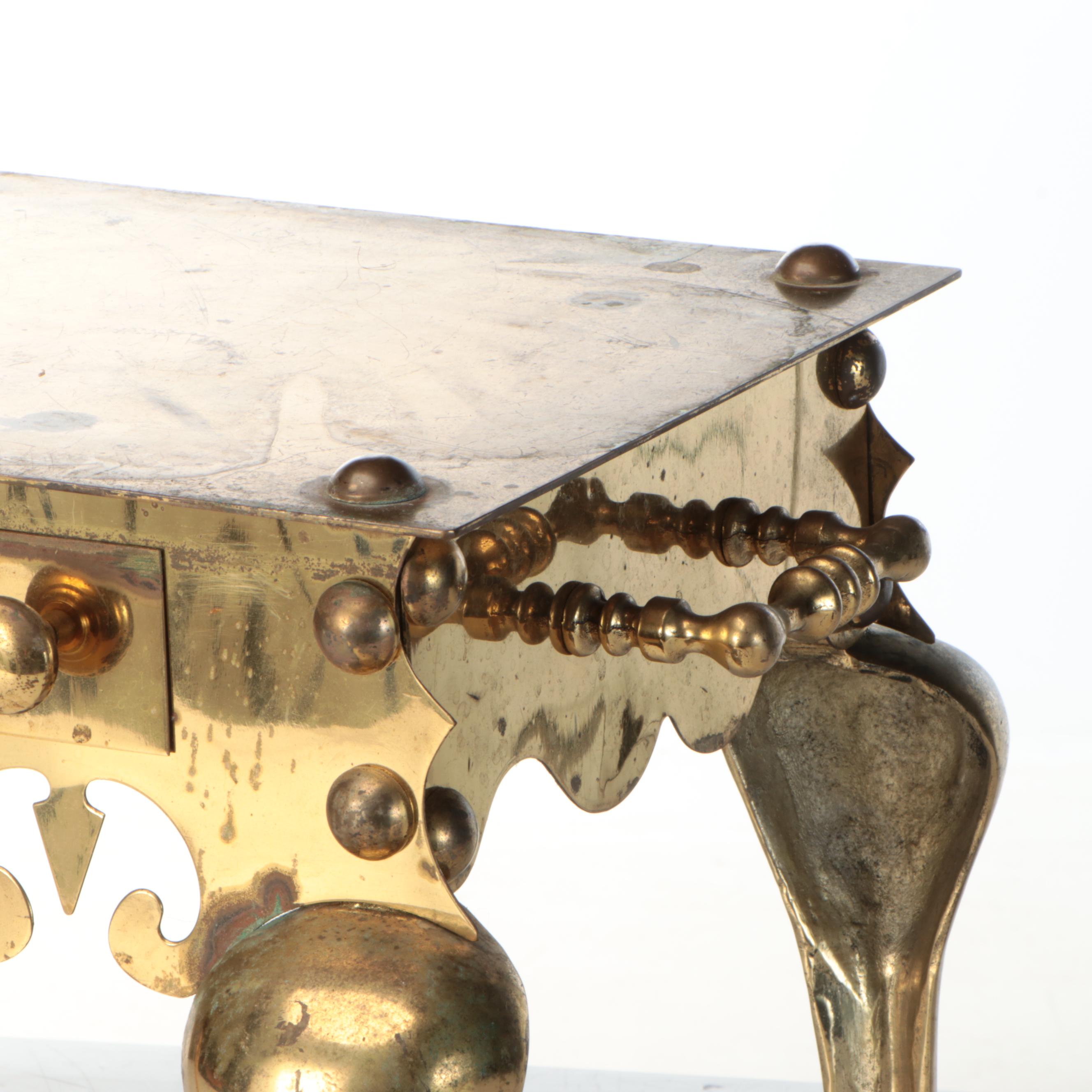 Georgian Style Brass Footman, 19th Century