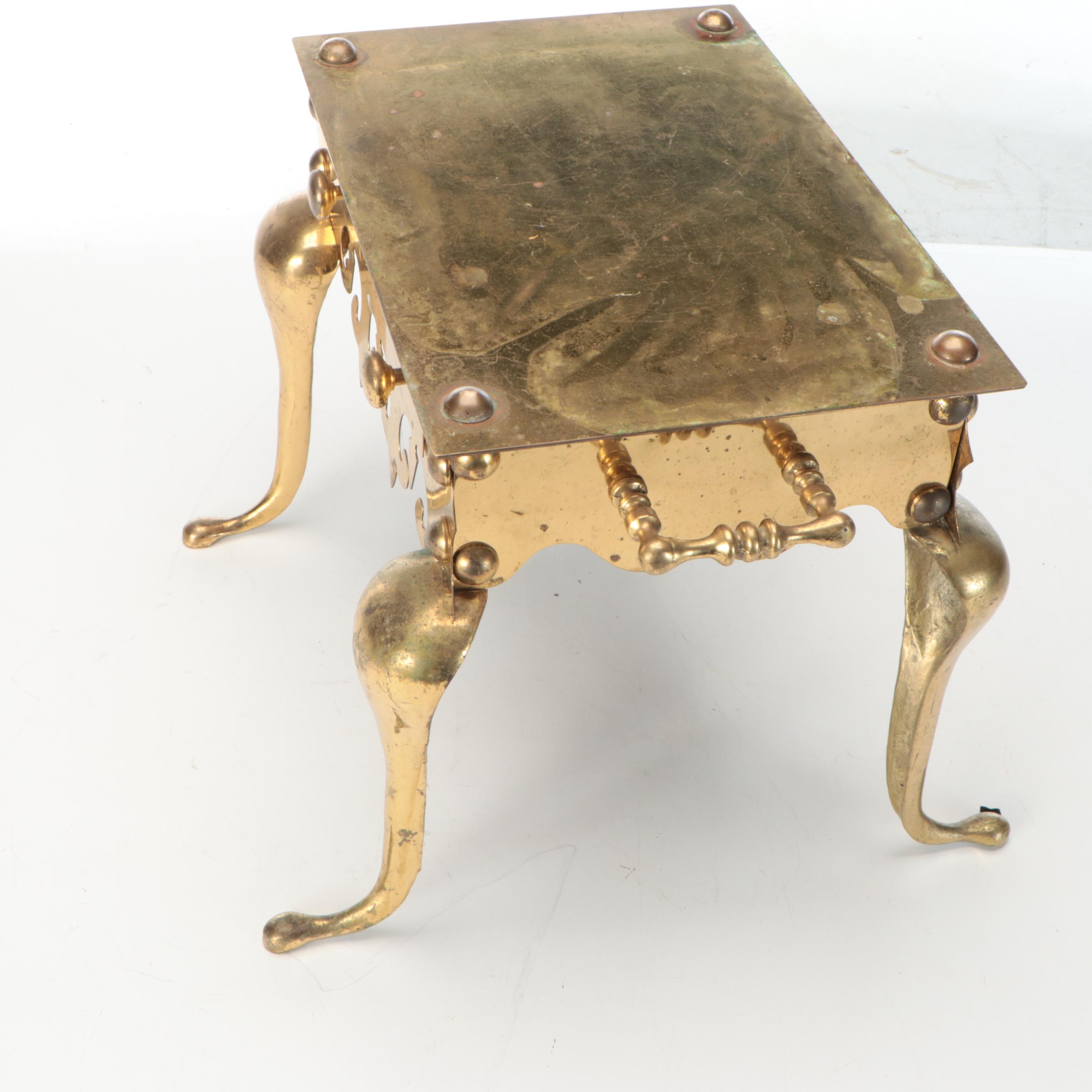 Georgian Style Brass Footman, 19th Century