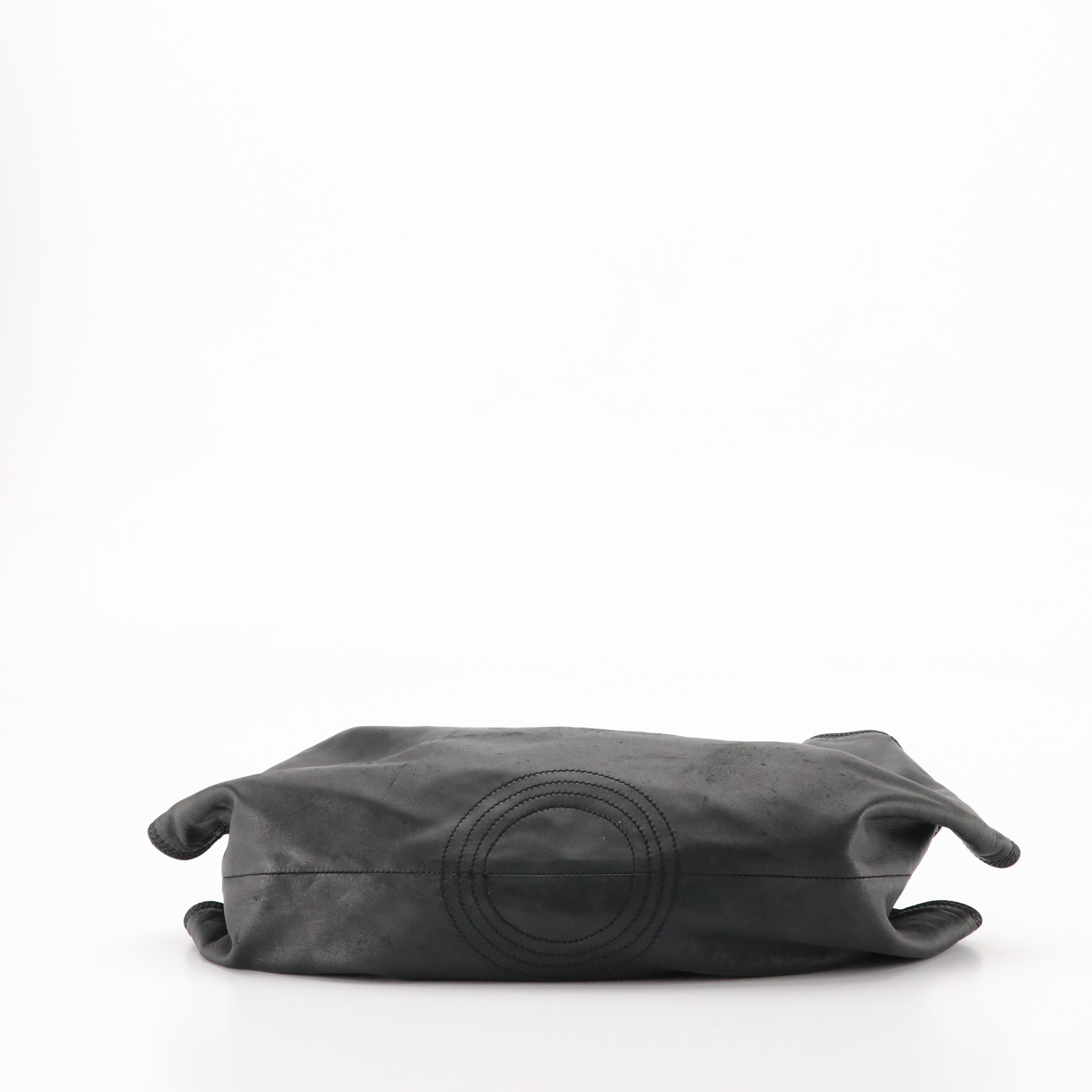 Loewe Anagram Aire Handbag in Black Nappa Leather