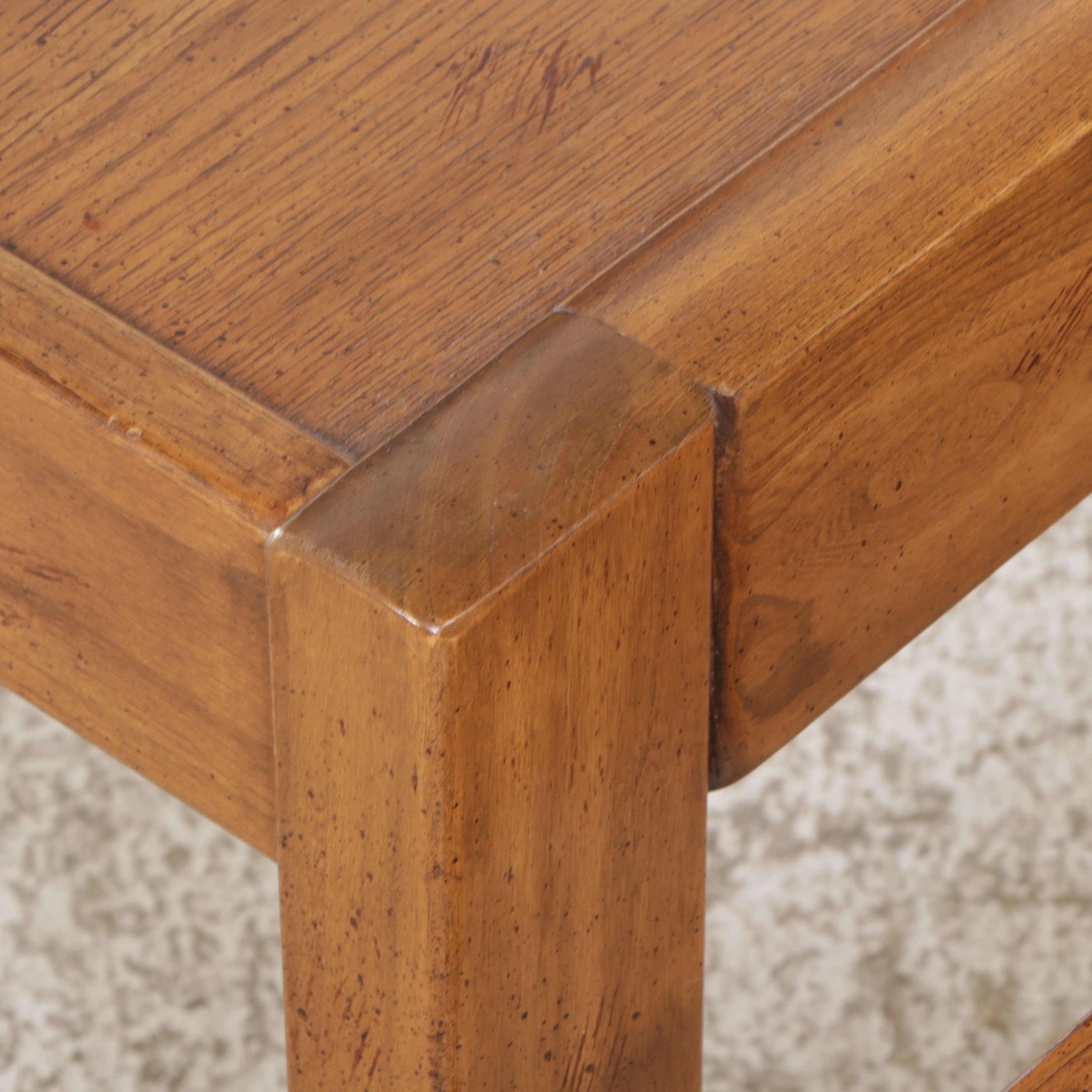 Modernist Oak Coffee and End Tables, Late 20th Century