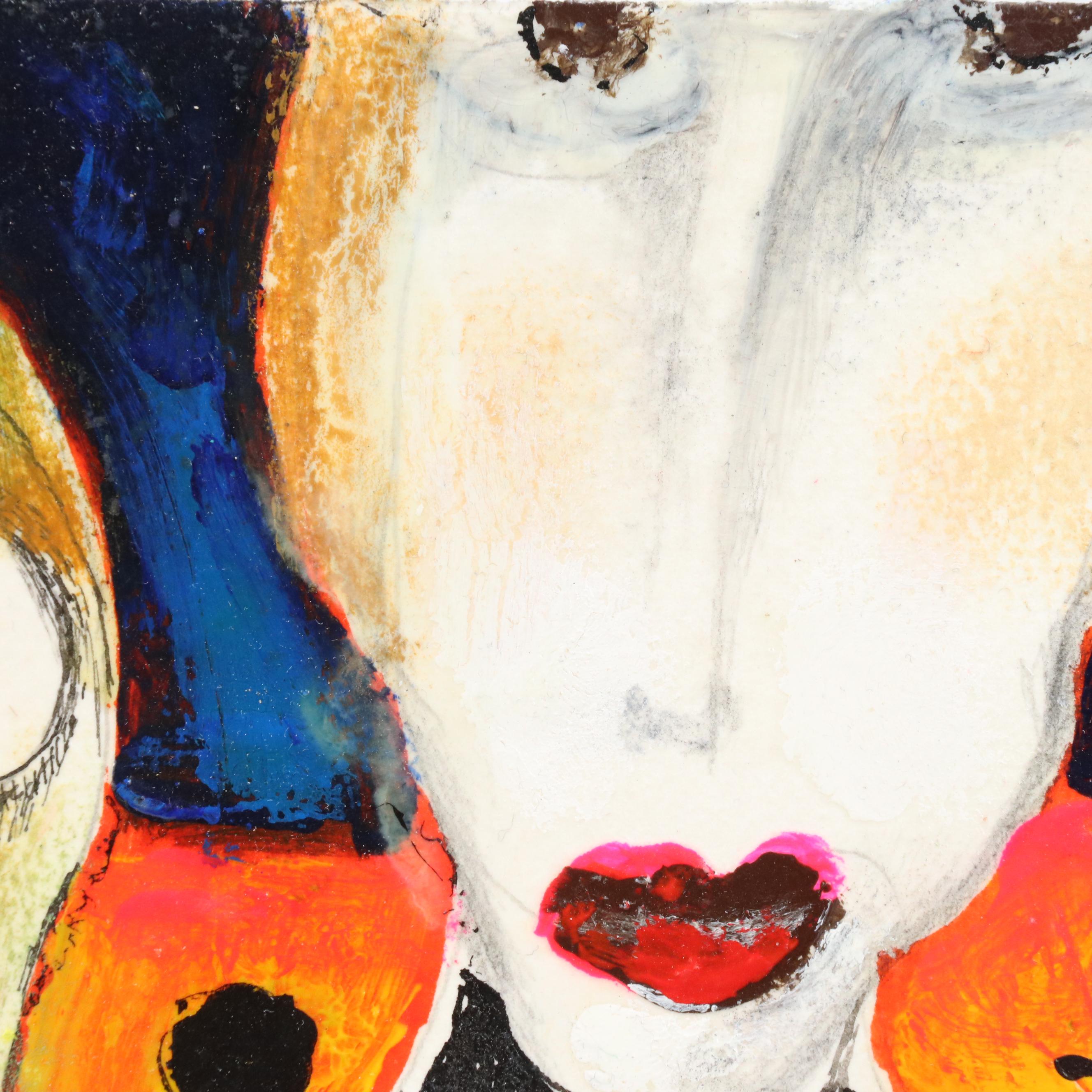 Nikolay Manuylov “Kuk” Surrealist Figural Mixed Media Painting, 2021