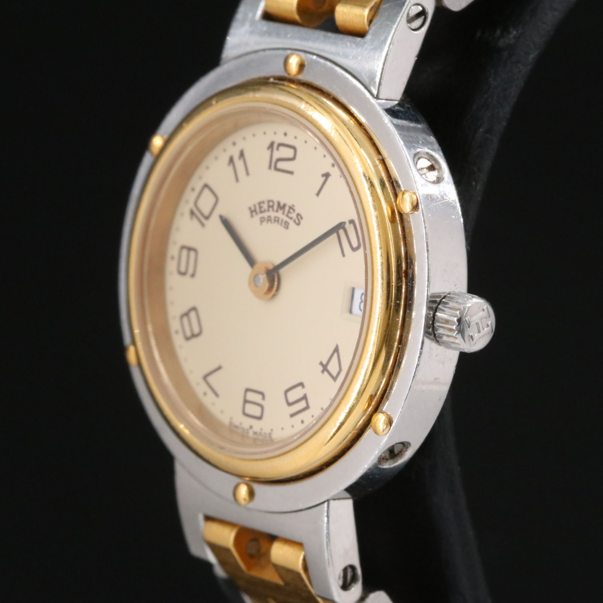 Hermès Clipper Gold-Plate Steel Watch