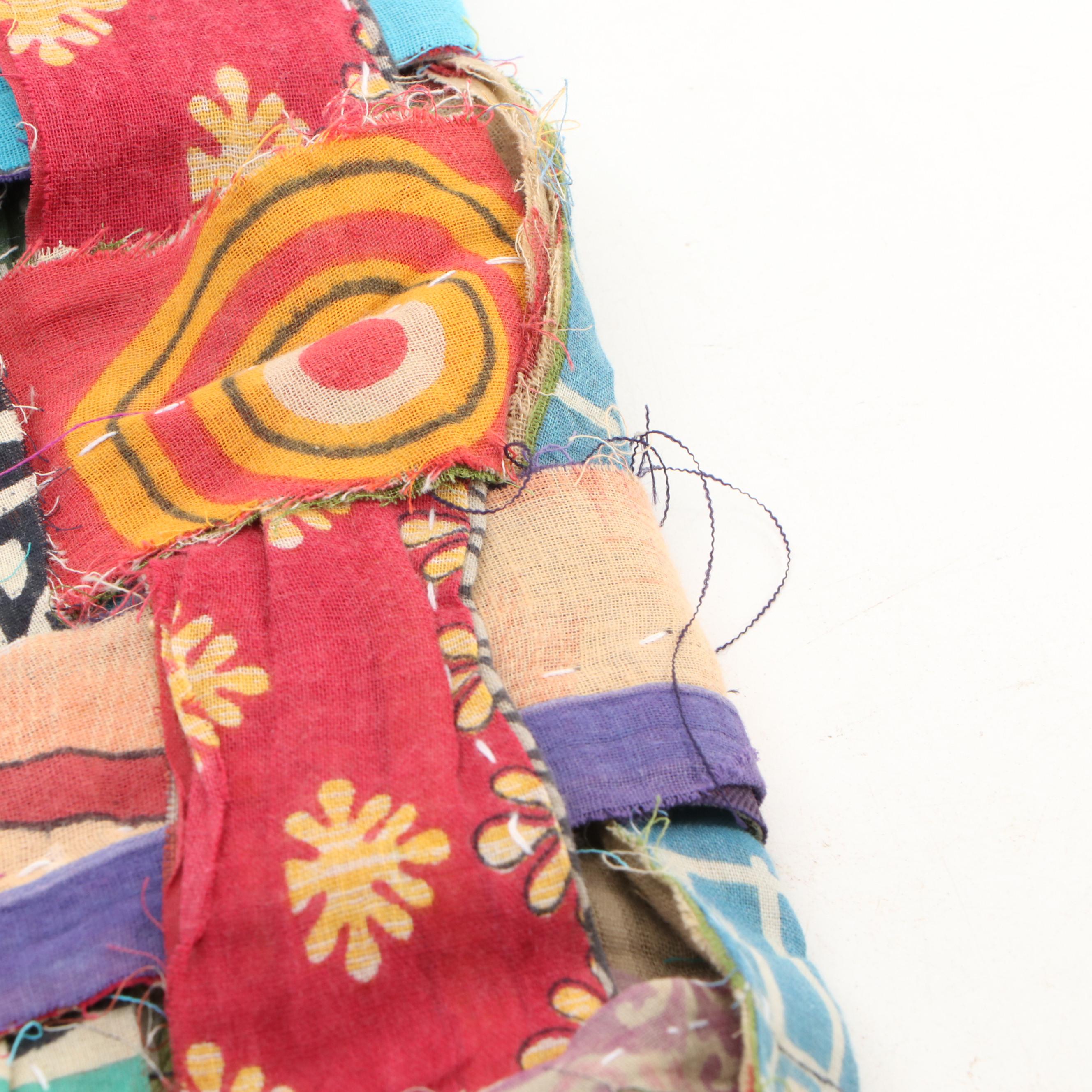 Indian Kantha Quilt Hand-Stitched Coverlets and Accent Pillows