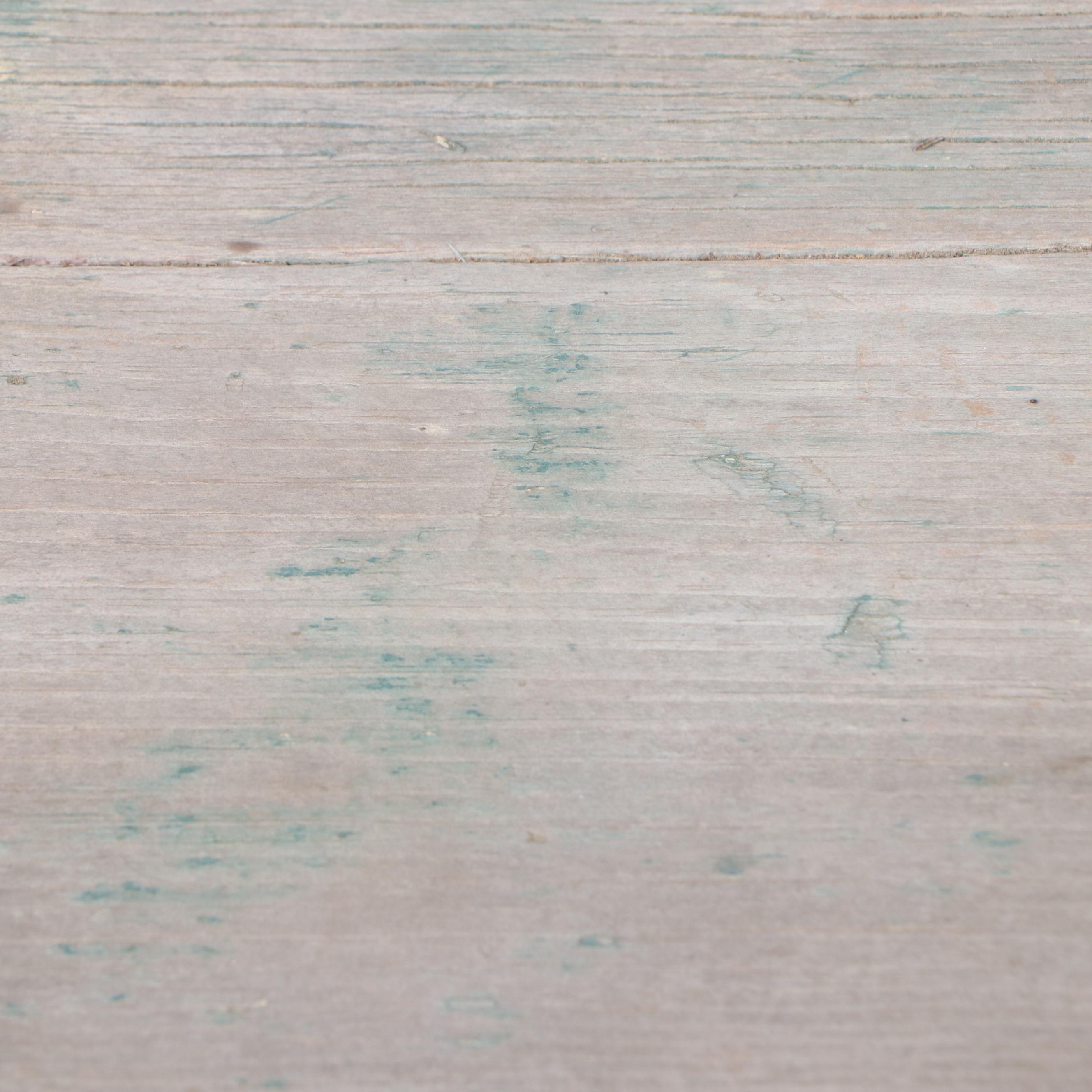 Two American Primitive Bootjack-Style Painted Wood Benches, Mid-20th Century