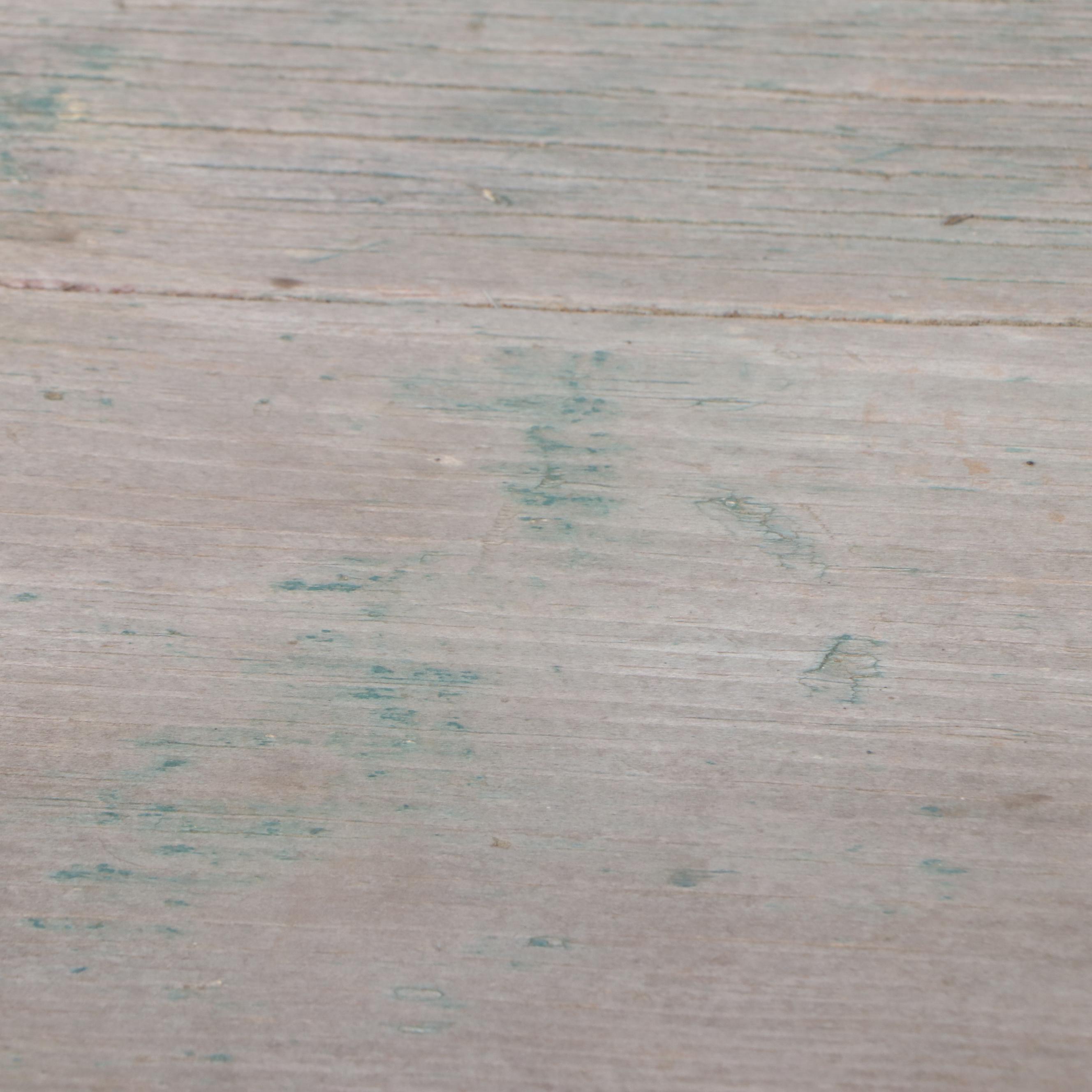 Two American Primitive Bootjack-Style Painted Wood Benches, Mid-20th Century