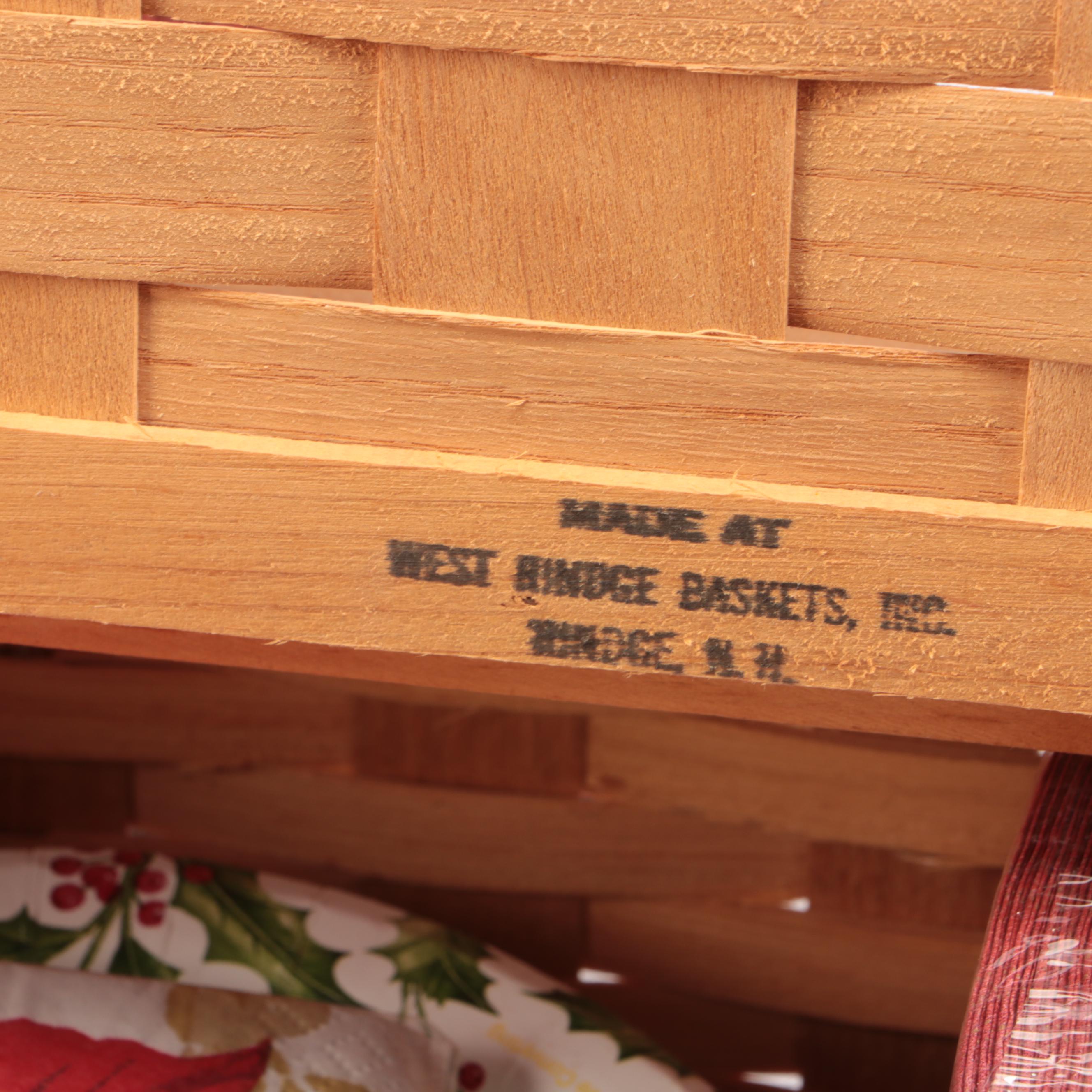 Vintage Redmon with West Hindge Picnic Baskets and Disposable Tableware