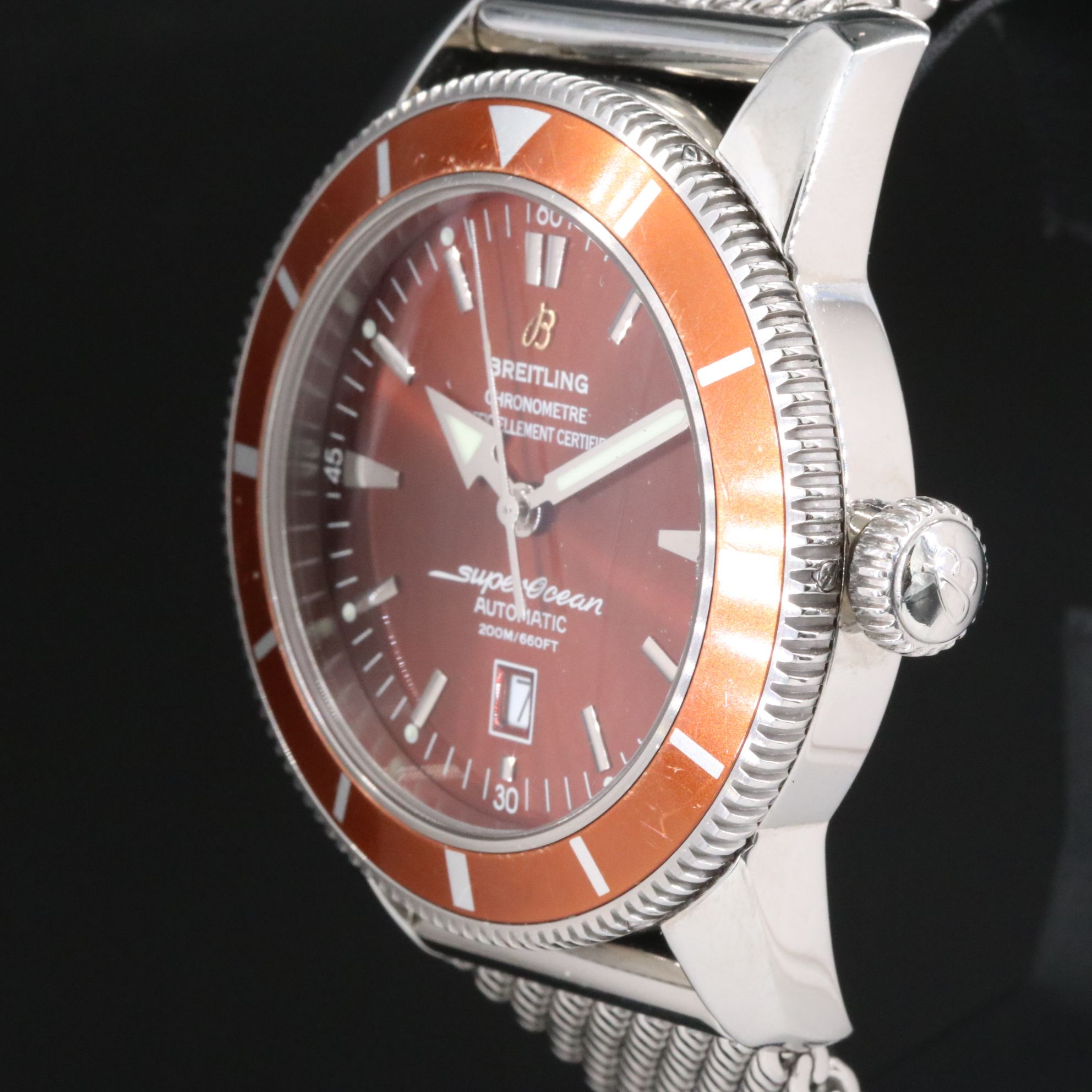 Breitling Superocean Heritage 46 A17320 Brown Steel Automatic Watch