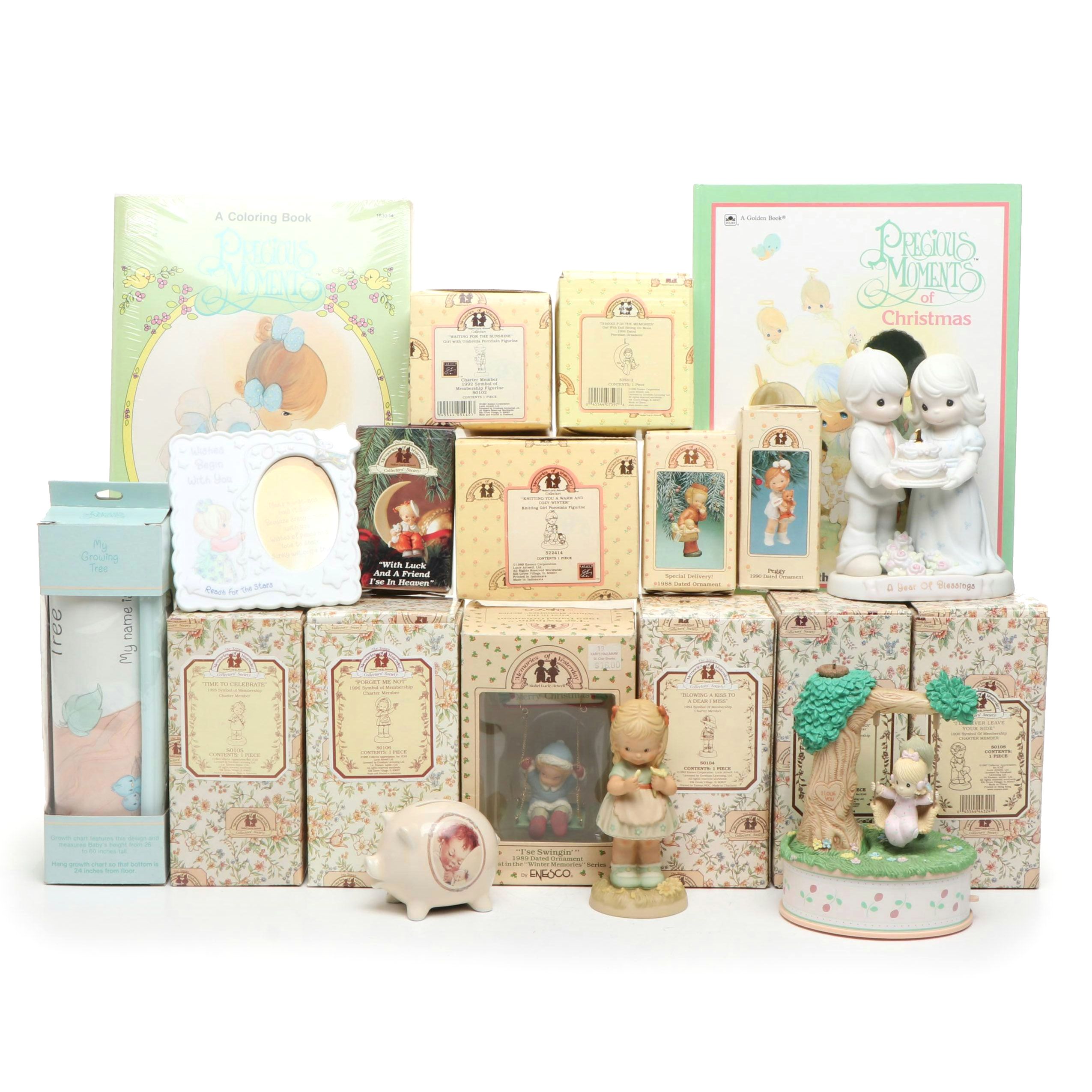 Precious Moments and Memories of Yesterday Assorted Figurines and Other Décor