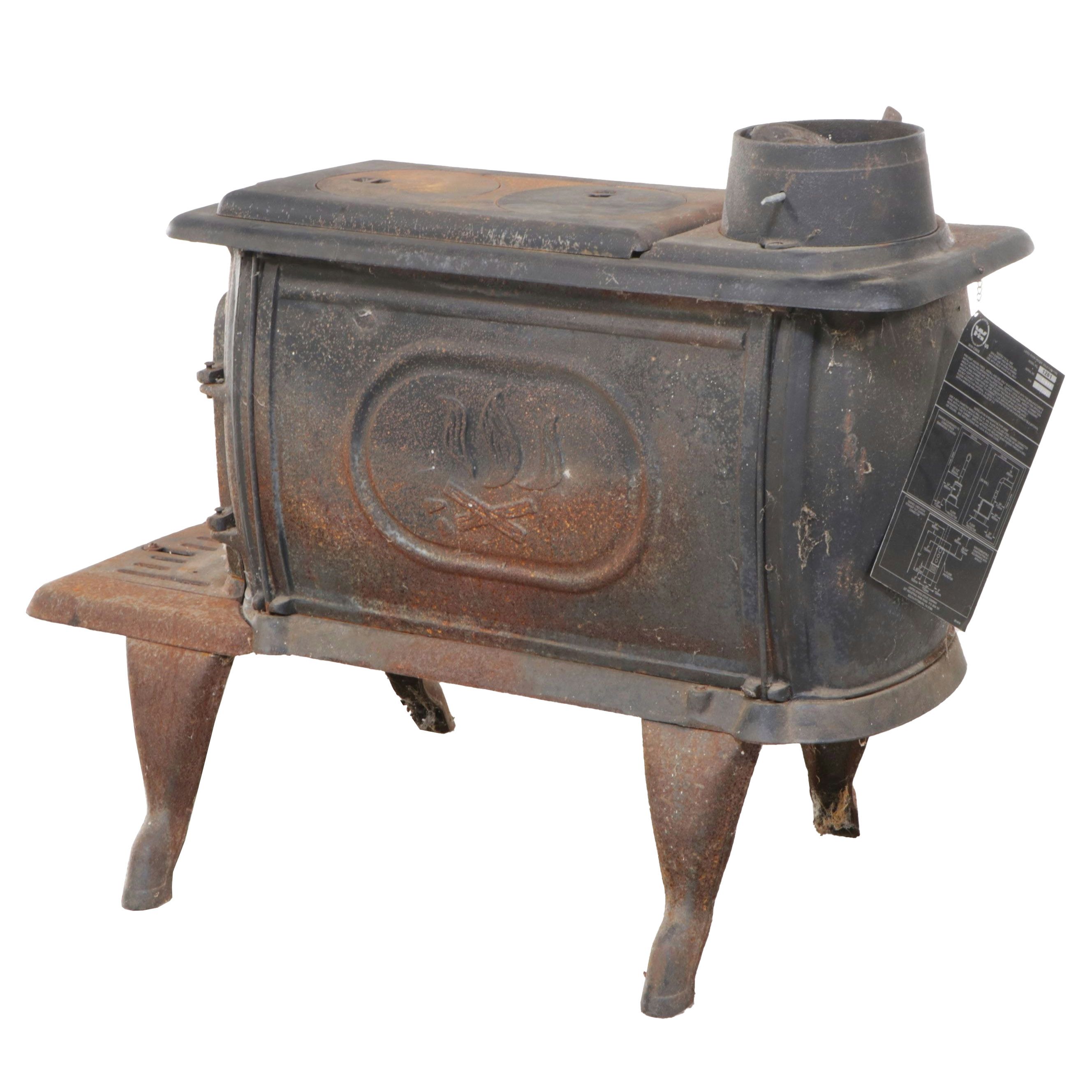 US Stove Company Cast Iron Wood Burning Stove