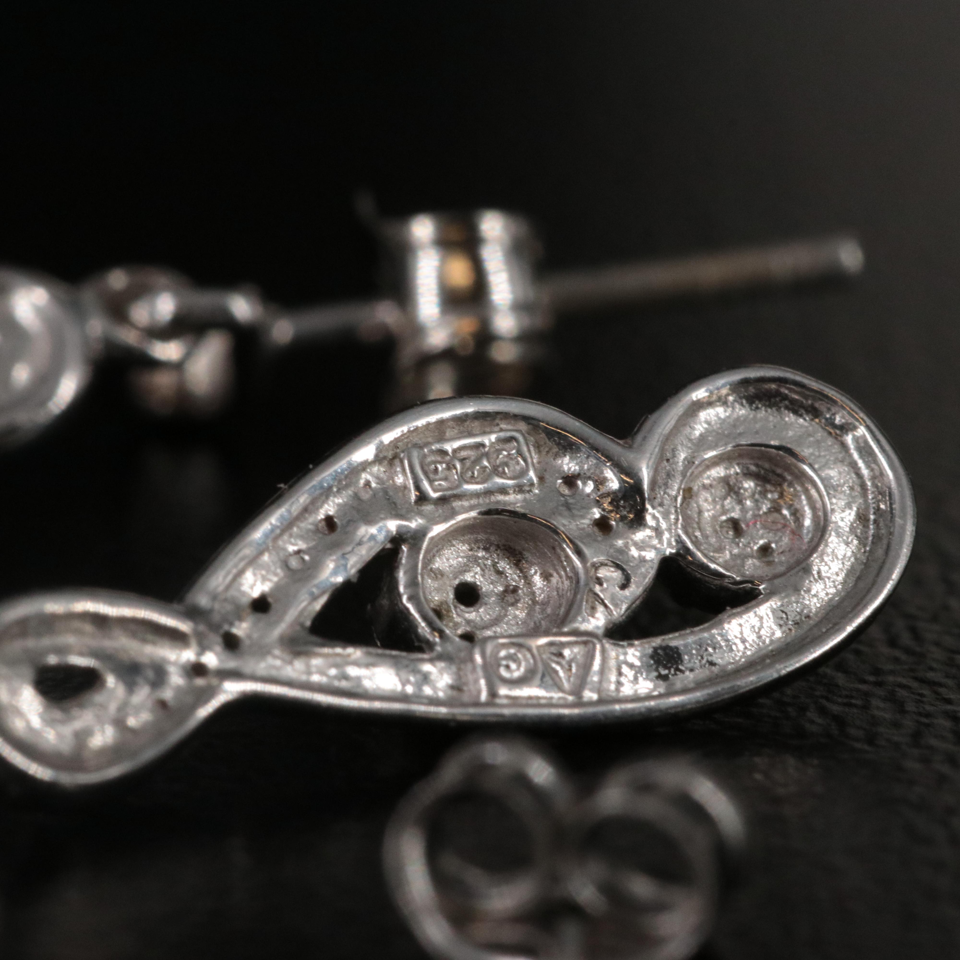 Sterling Cubic Zirconia Drop Earrings