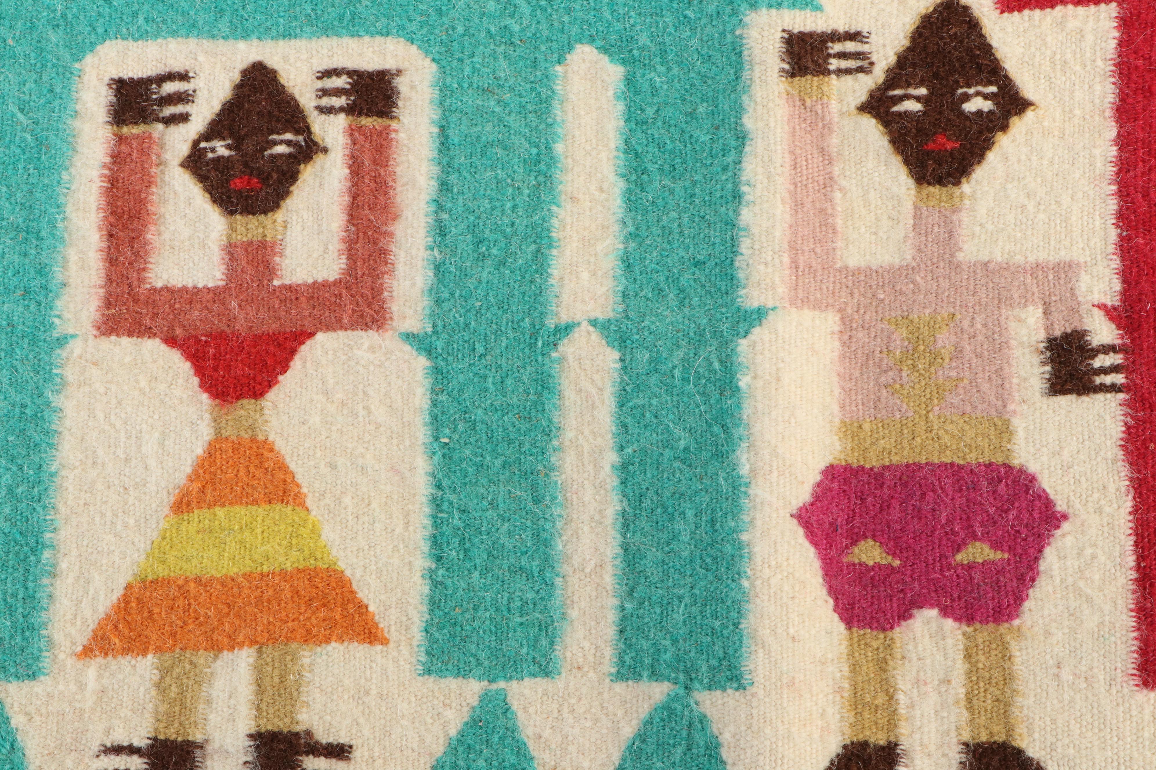 2'9 x 3'4 Handwoven Tunisian Kilim Accent Rug