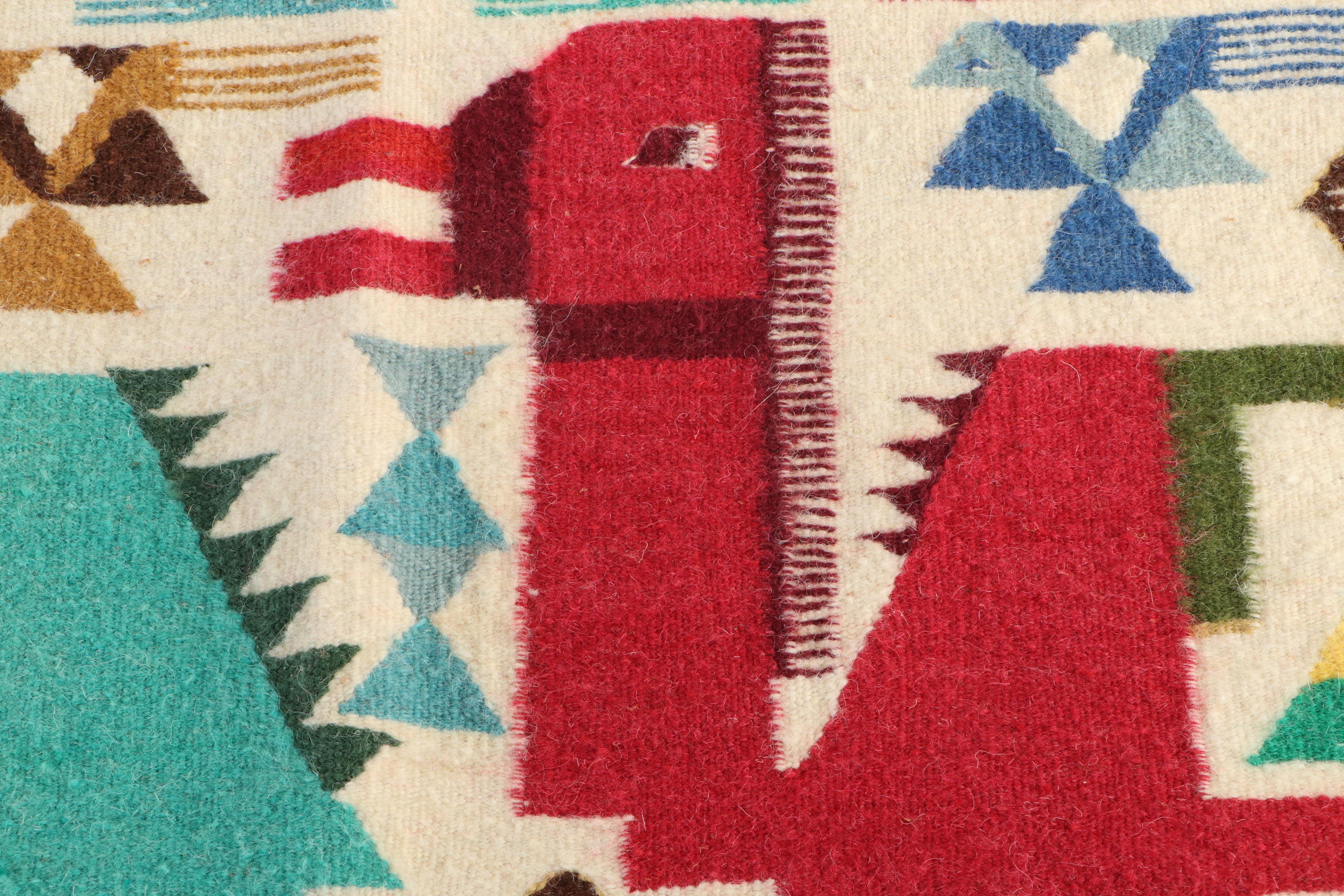 2'9 x 3'4 Handwoven Tunisian Kilim Accent Rug