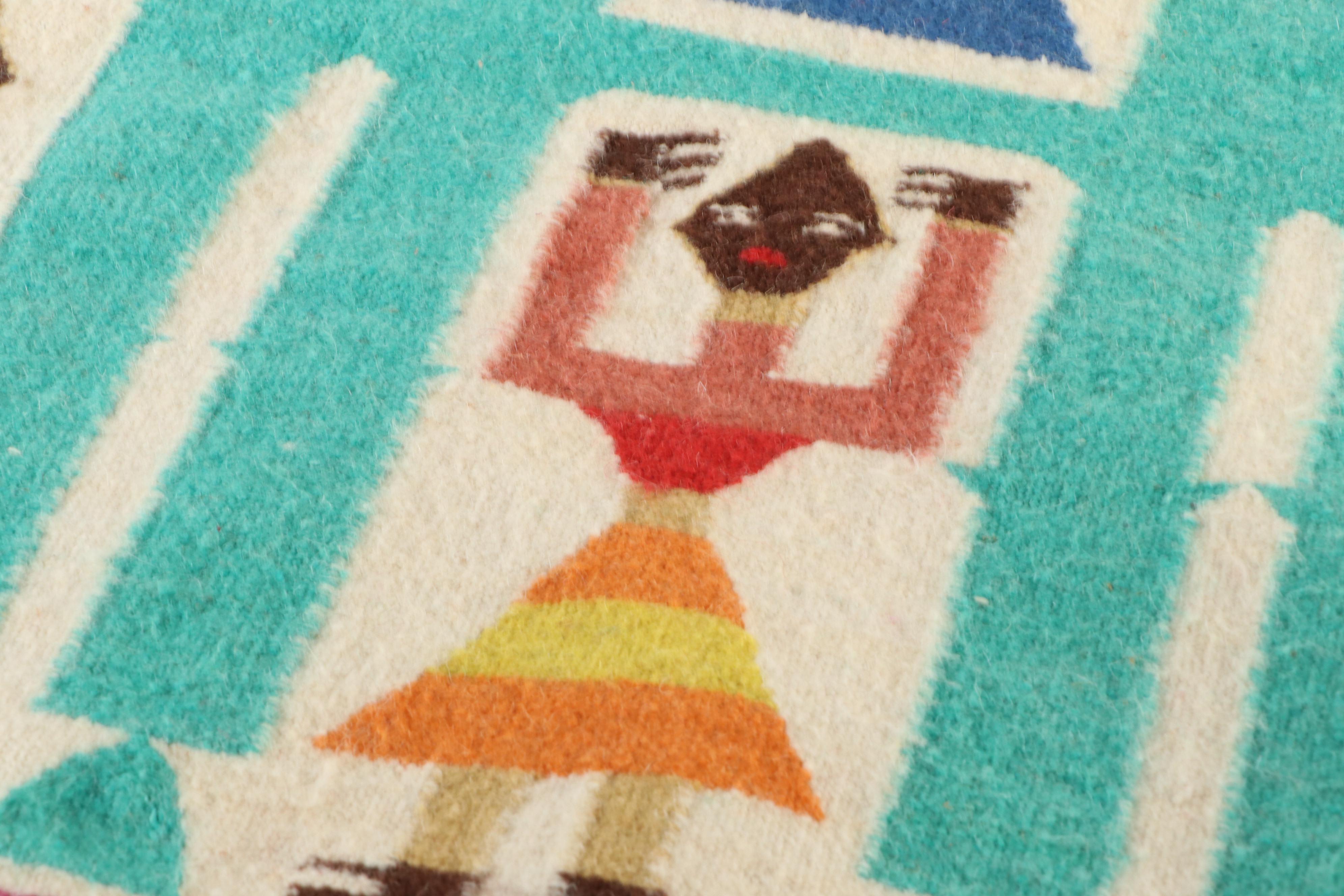 2'9 x 3'4 Handwoven Tunisian Kilim Accent Rug