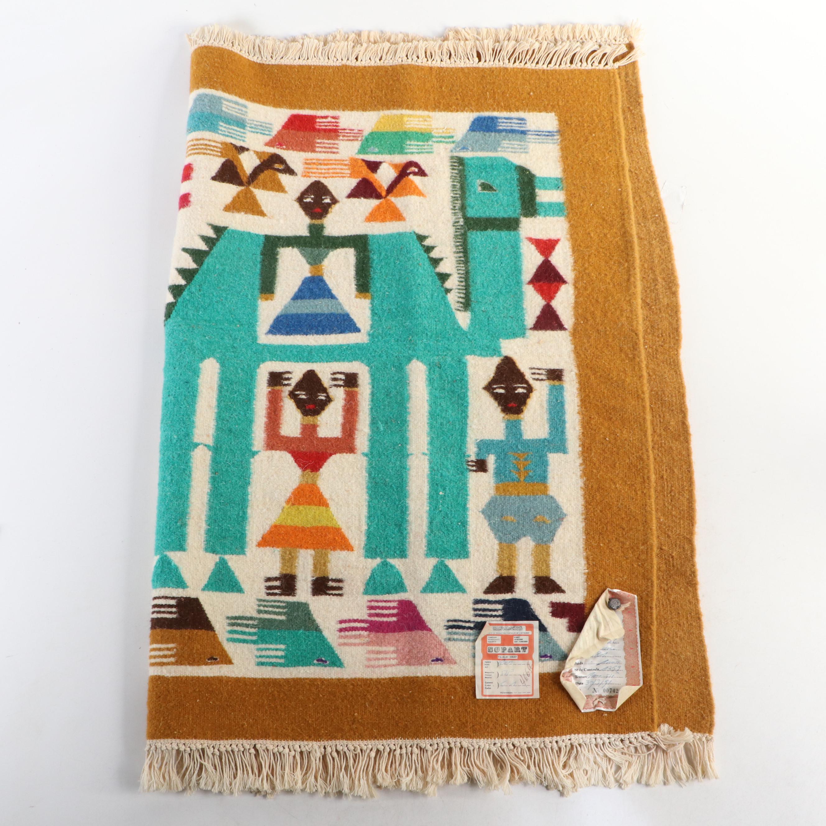 2'9 x 3'4 Handwoven Tunisian Kilim Accent Rug