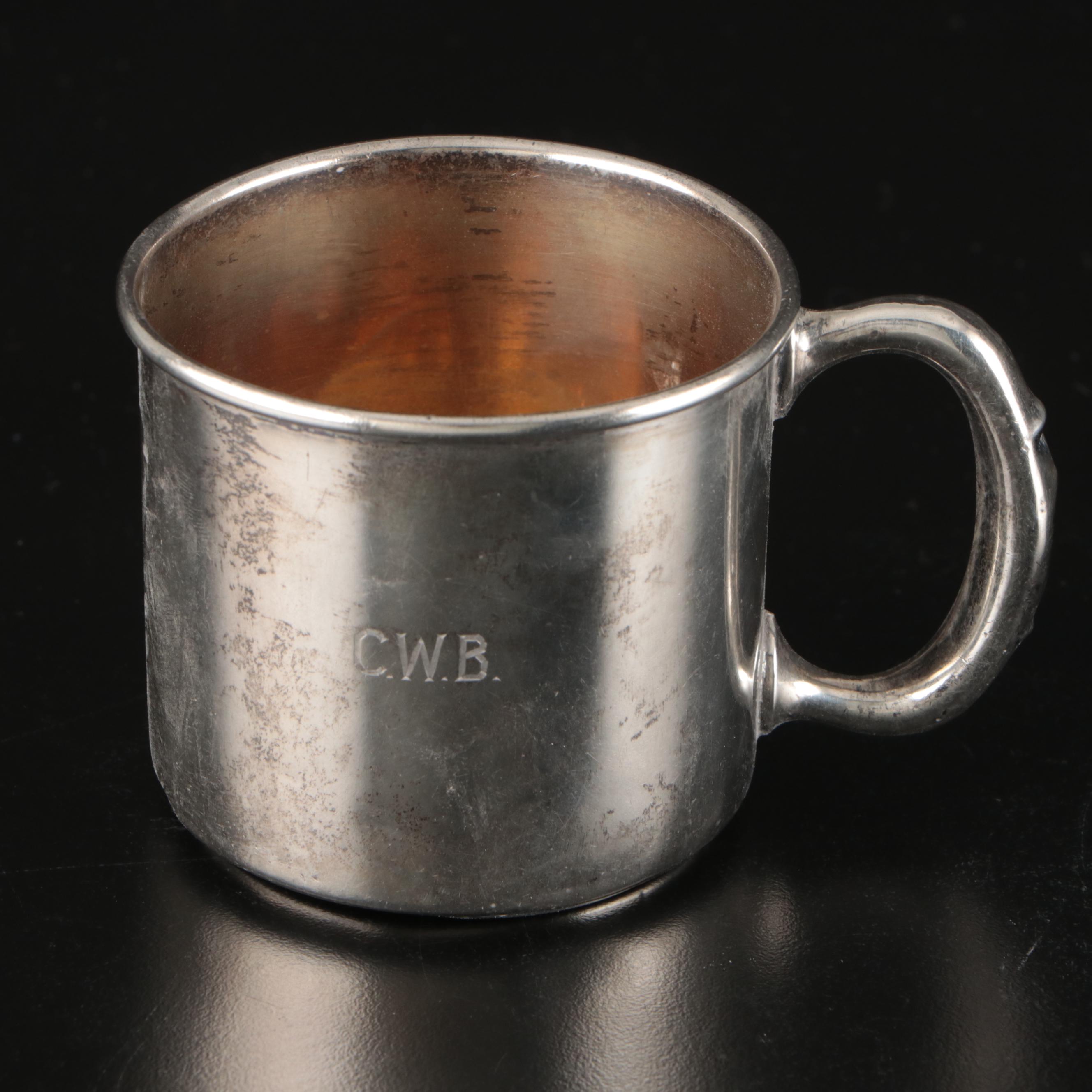 Gorham Sterling Plate, Webster Sterling Cup, and More Sterling Table Accessories