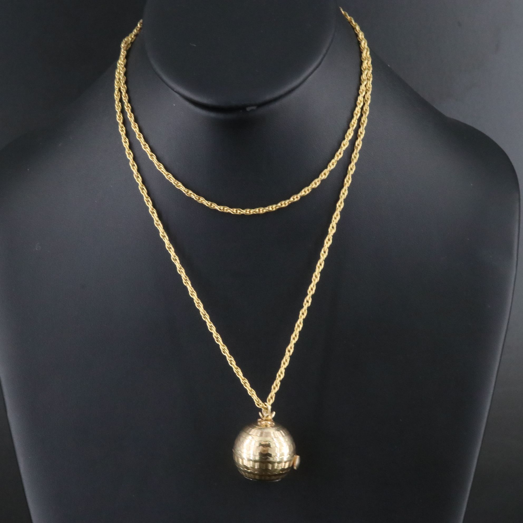 Kurz Engraved Pendant Watch