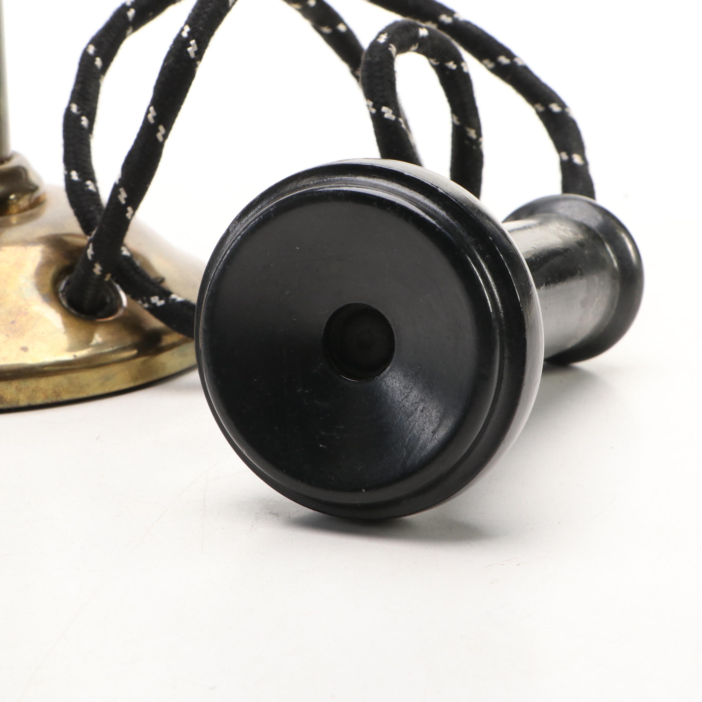 Antique Brass Candlestick Telephone