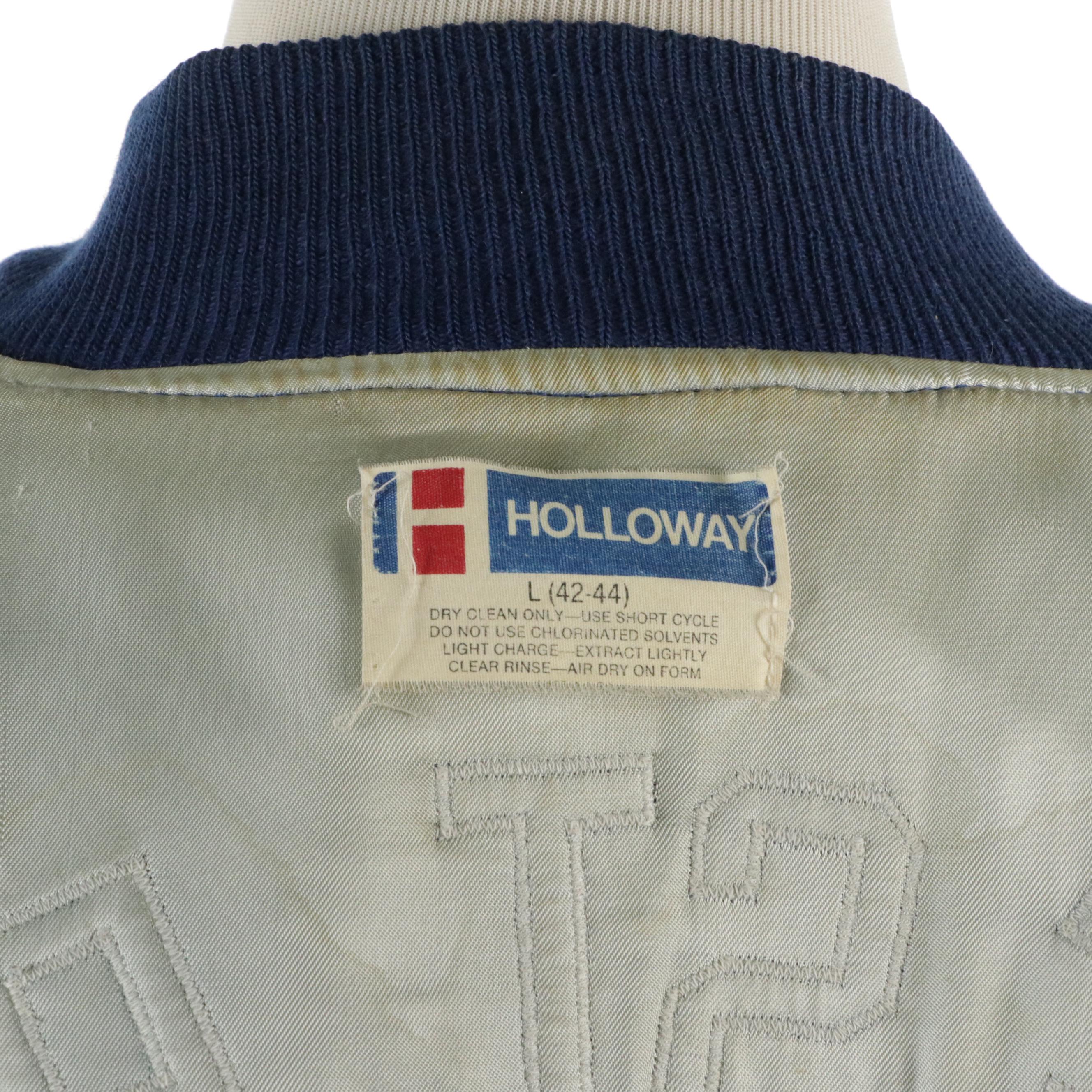 Men's Vintage Forest Park Wool Letterman Jacket and Wool Knit V-Neck Cardigan