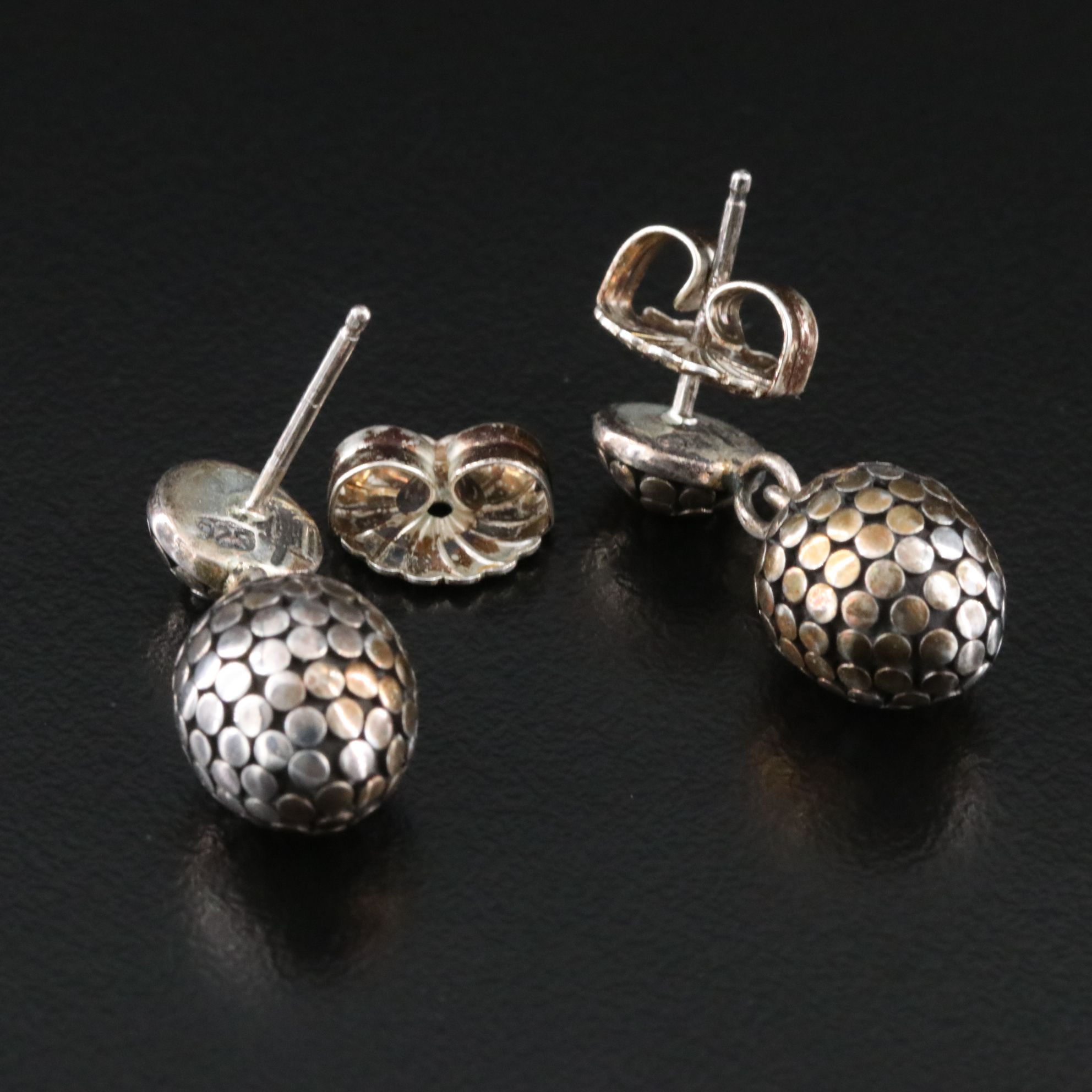 John Hardy Dot Sterling Ball Drop Earrings