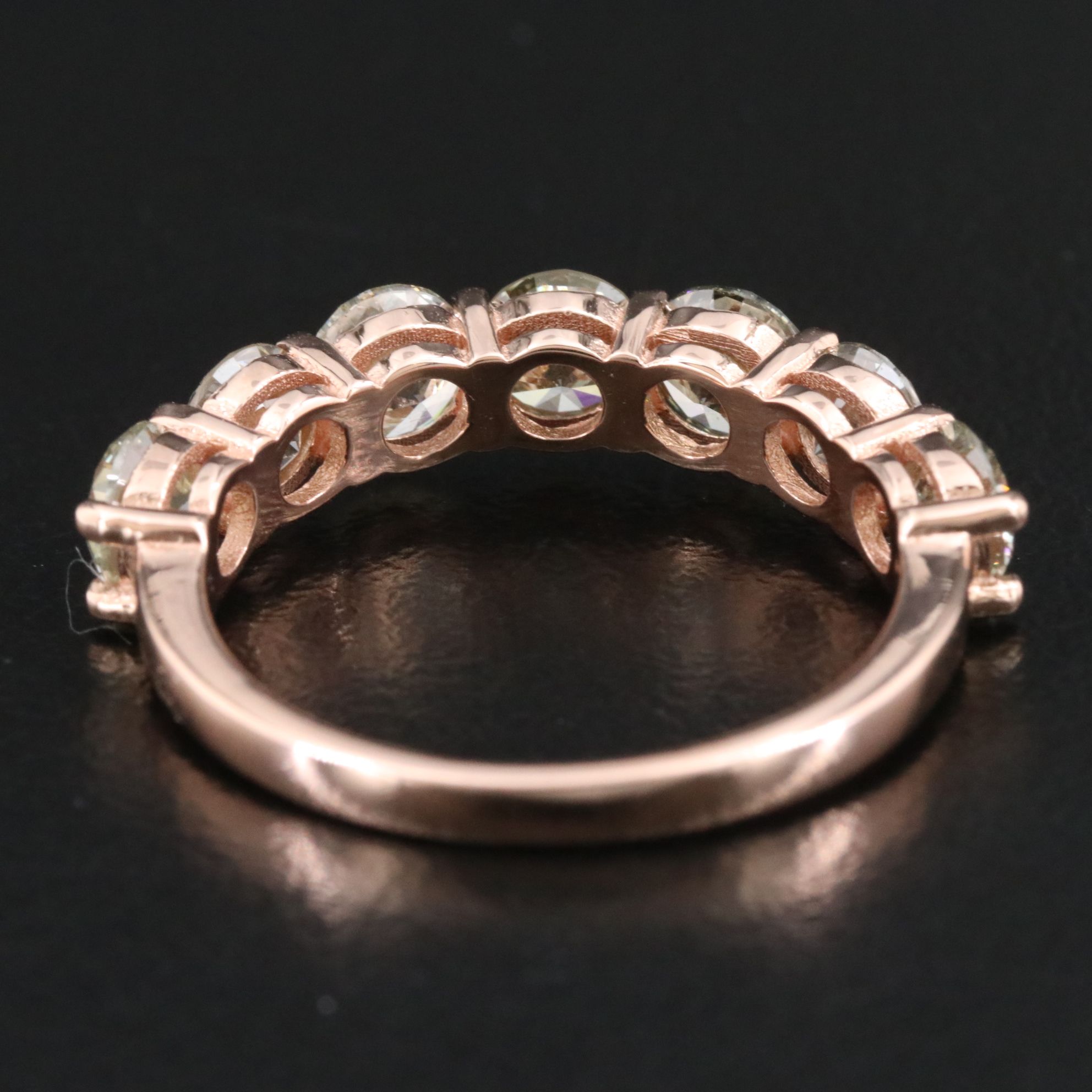 14K Rose Gold 3.20 CTW Fancy Diamond Ring with IGI Report