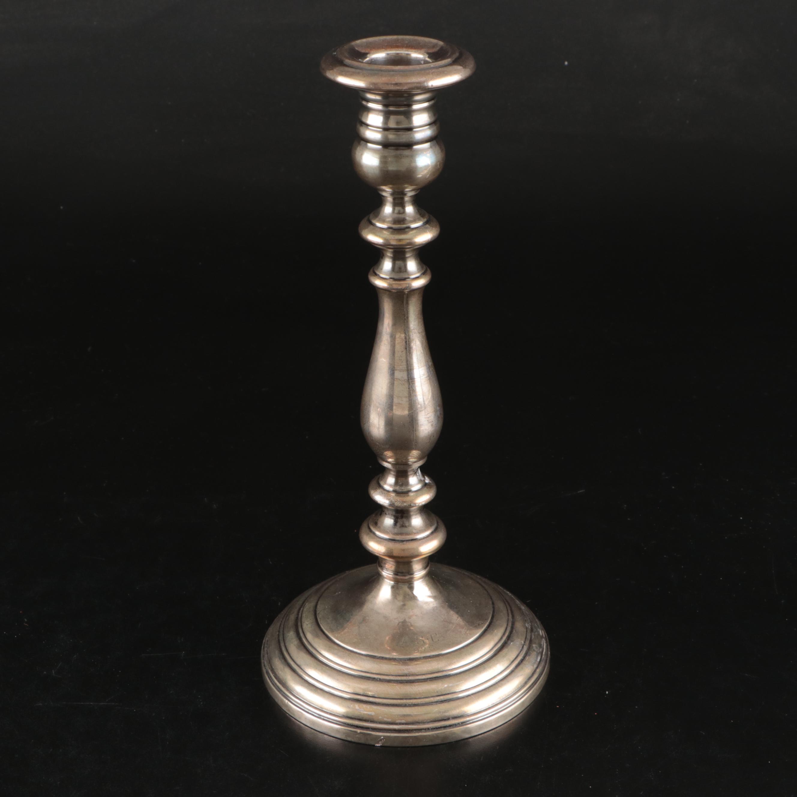 Pair of Gorham Sterling Weighted Candlesticks, Mid/Late 20th Century