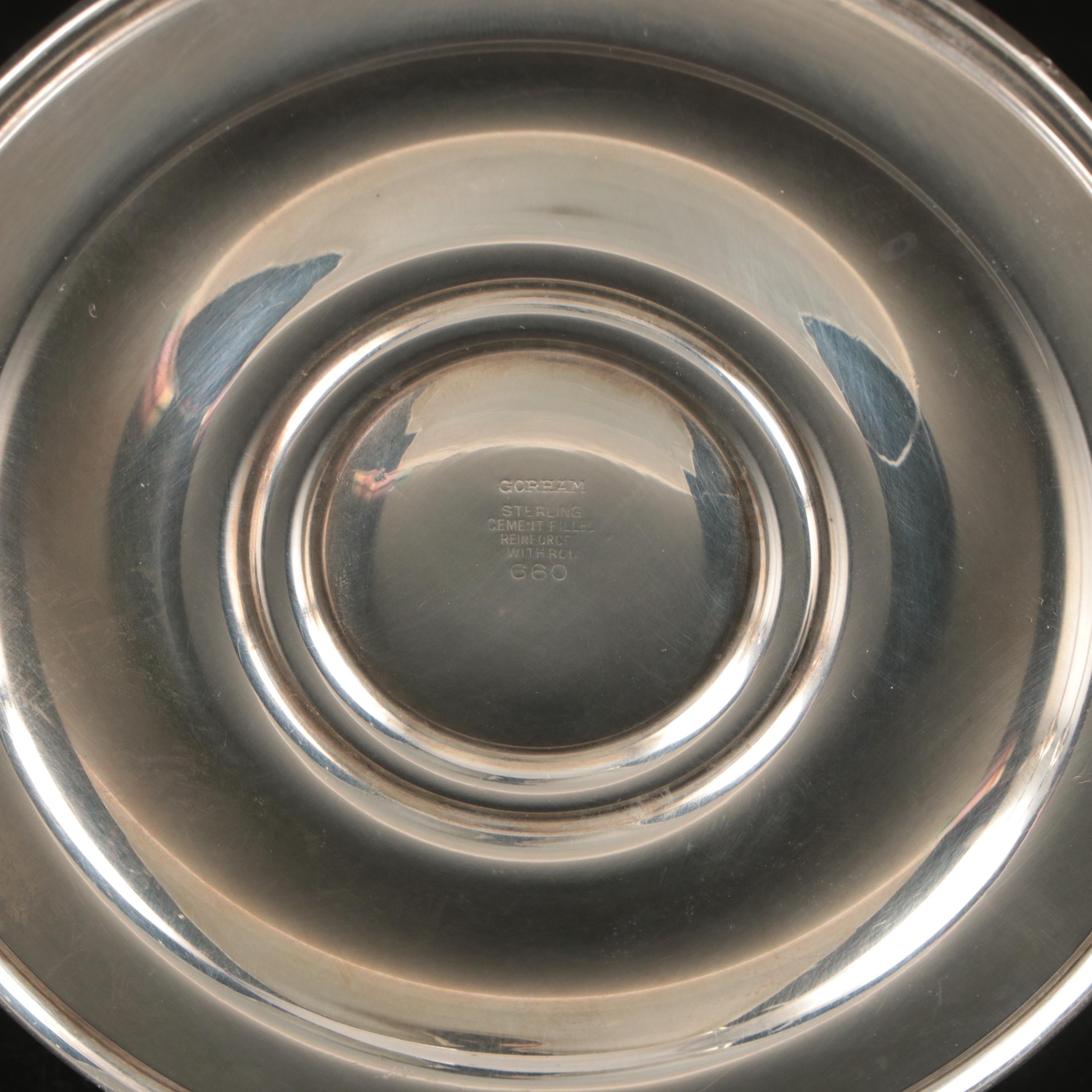 Pair of Gorham Sterling Weighted Candlesticks, Mid/Late 20th Century