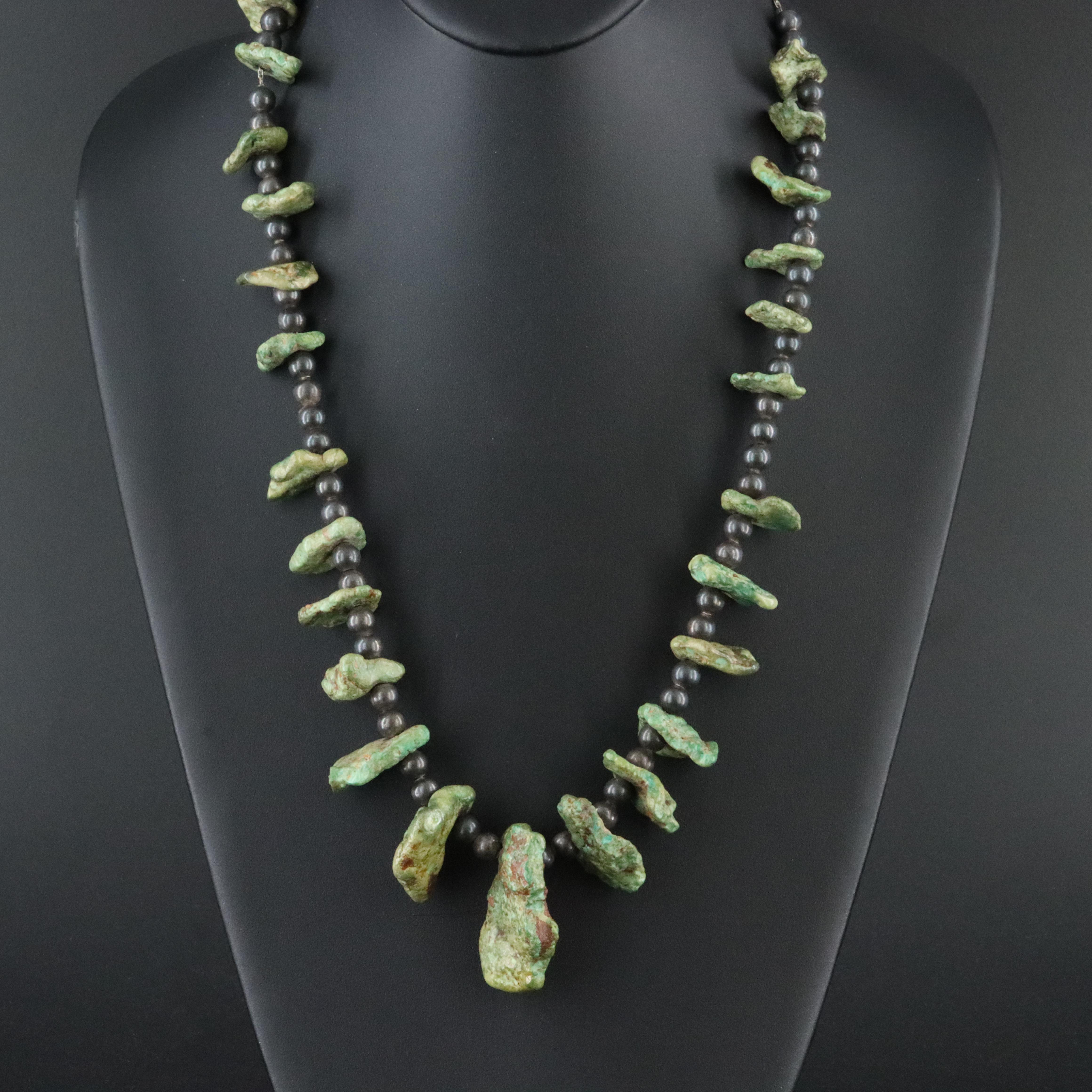 Southwestern Sterling Turquoise Necklace