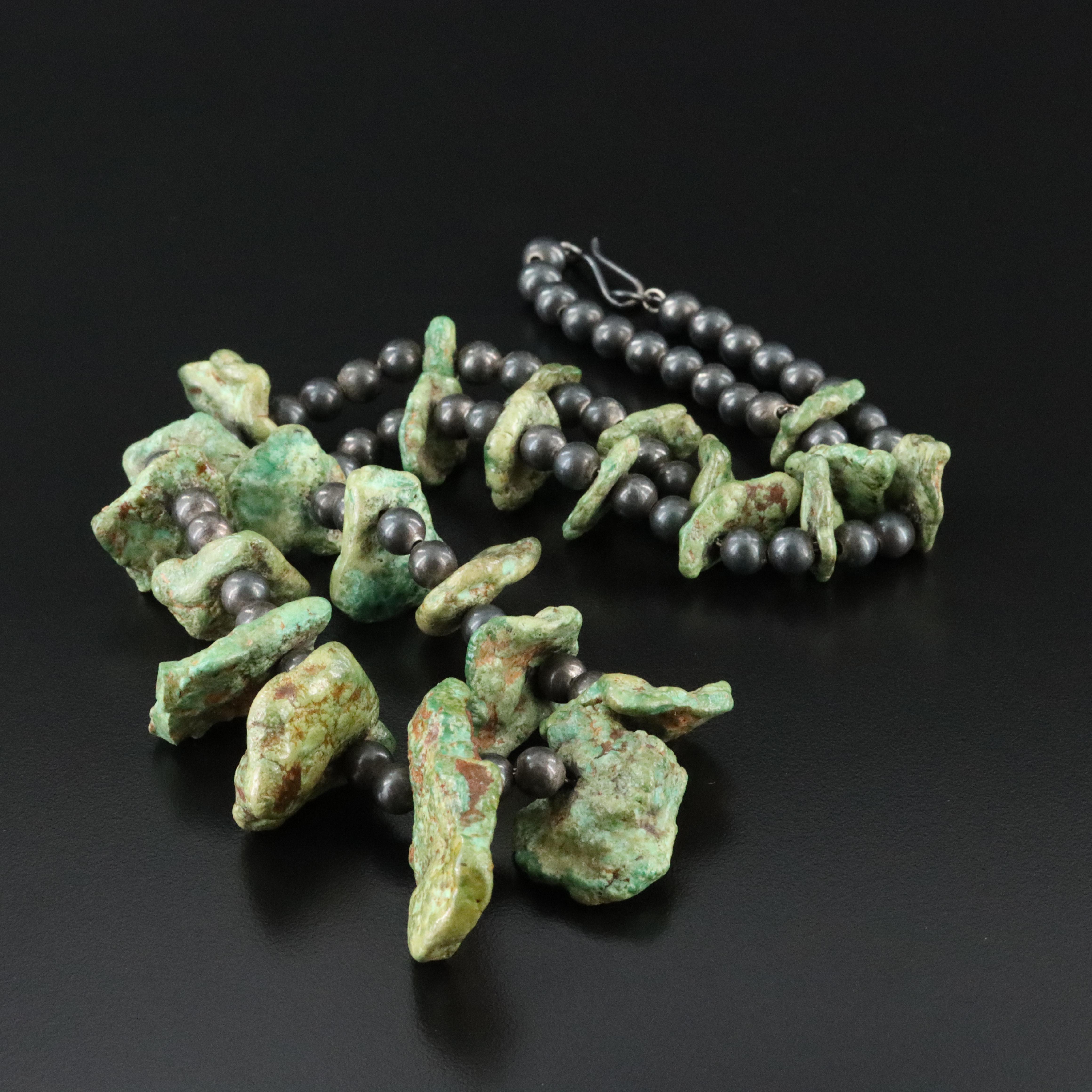 Southwestern Sterling Turquoise Necklace