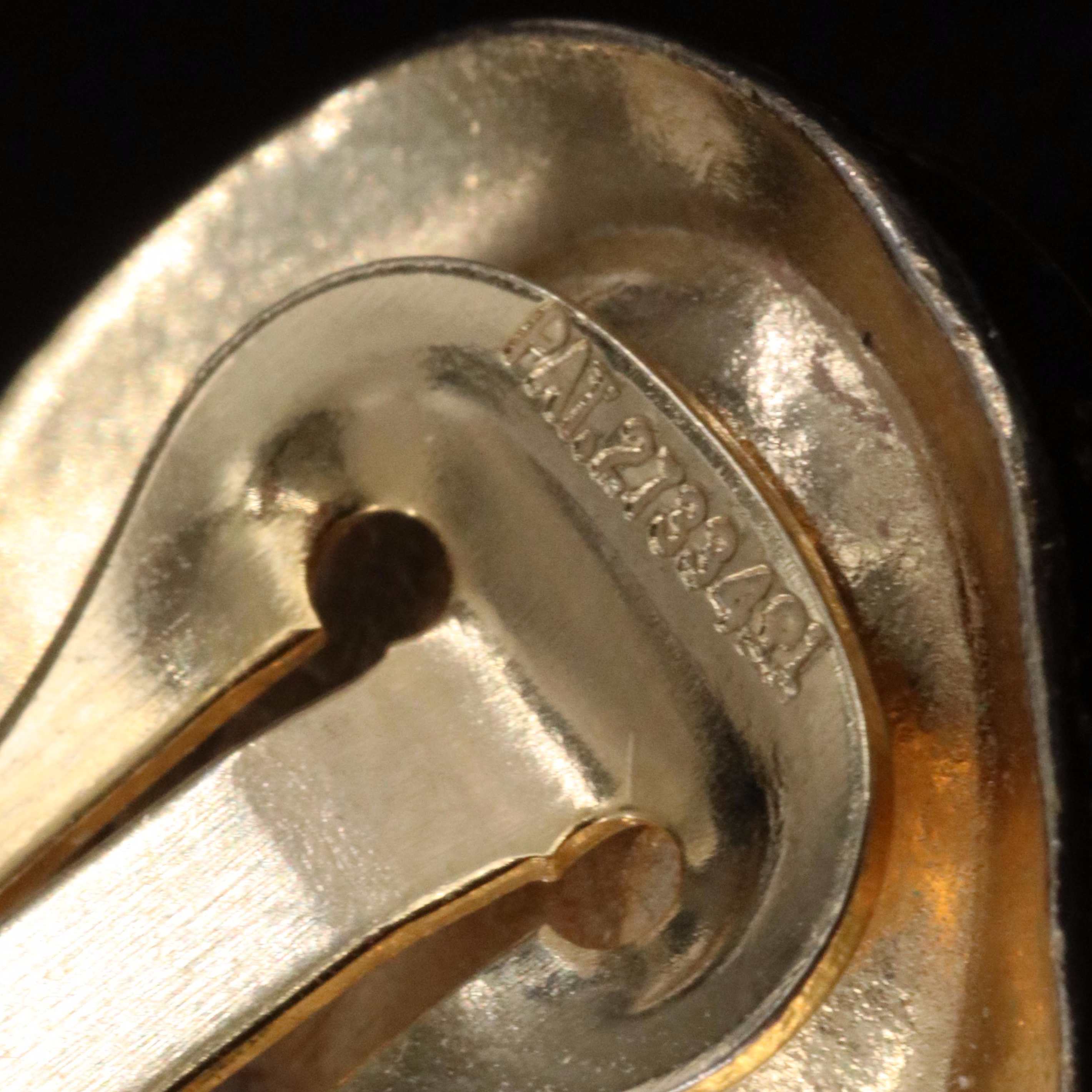 Vintage Floral Accented Enamel Earrings and Necklace Set